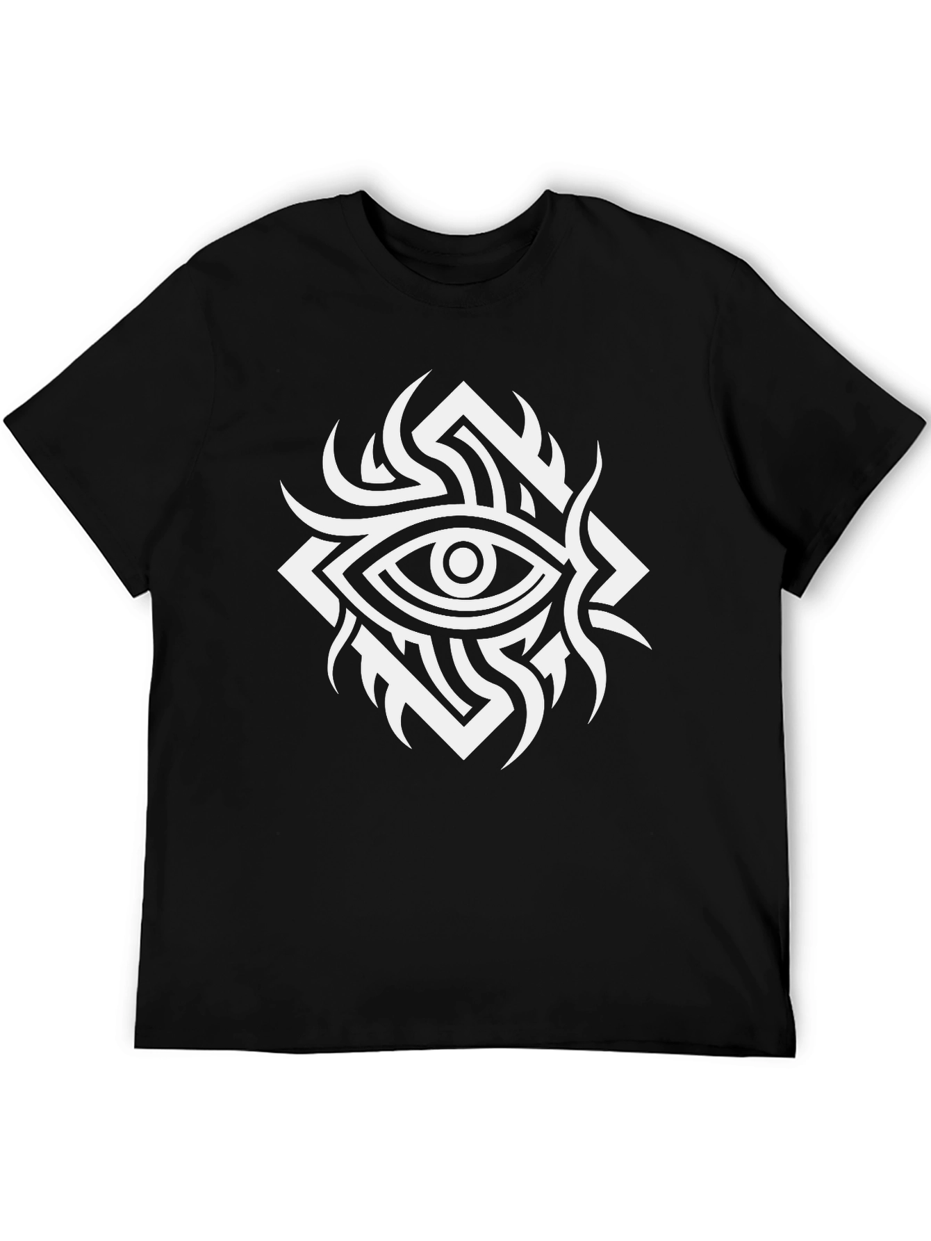 Mystic Eye Graphic Tee - Black Cotton T-Shirt