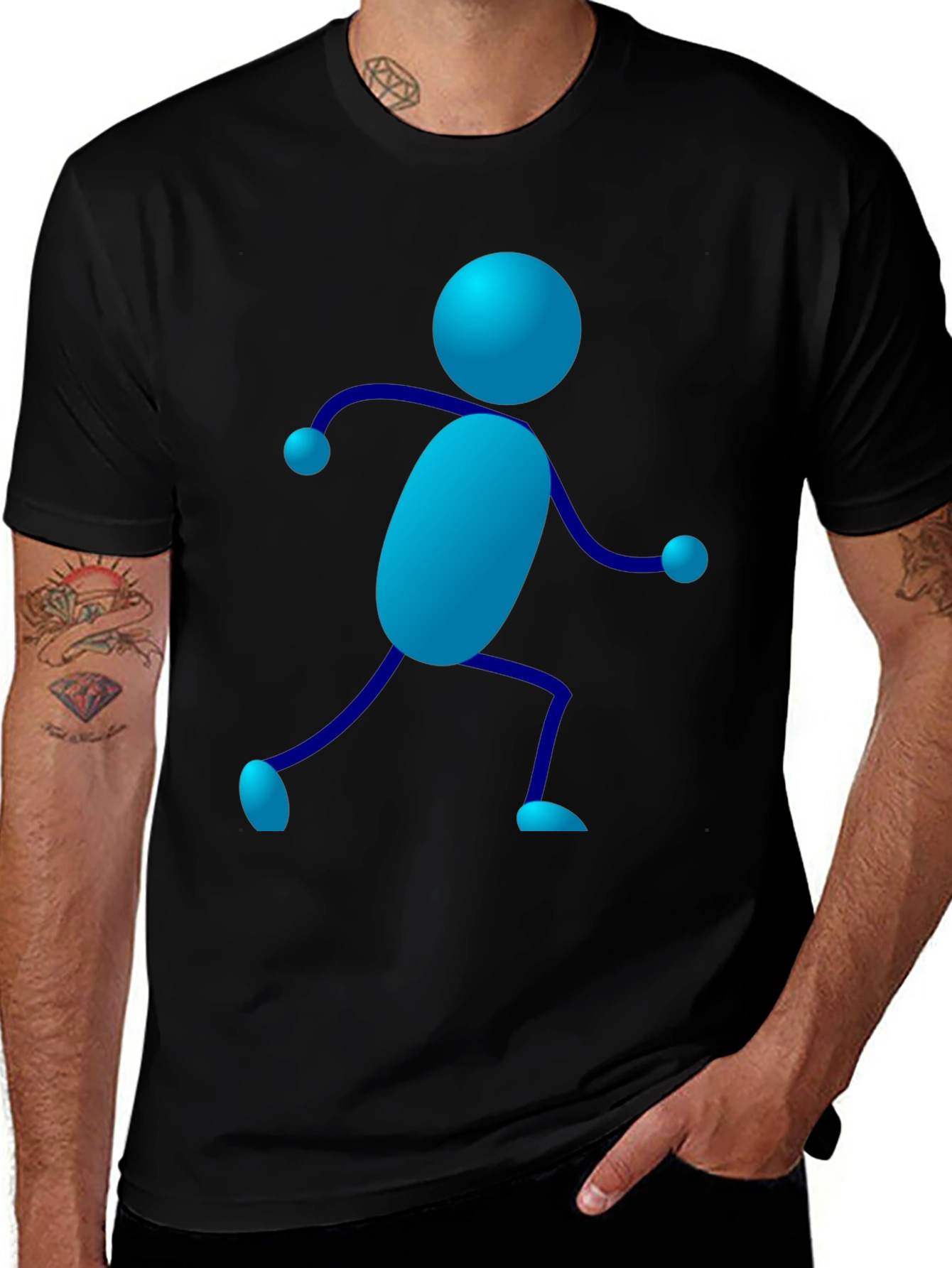 Novelty Stick Figure Graphic Tee