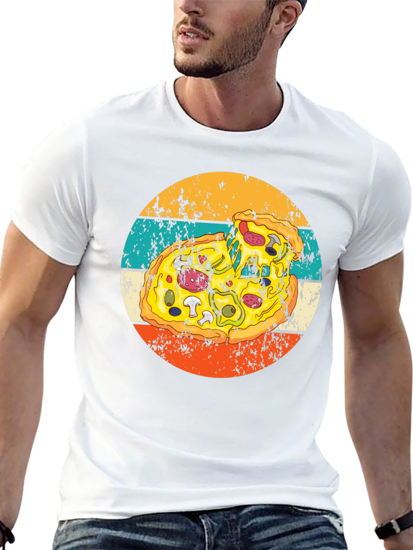 Retro Pizza Graphic Tee