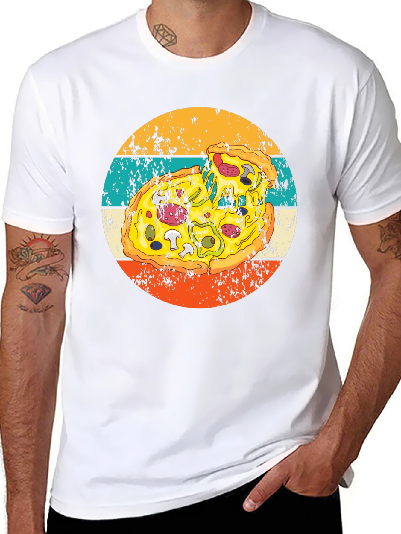 Retro Pizza Graphic Tee