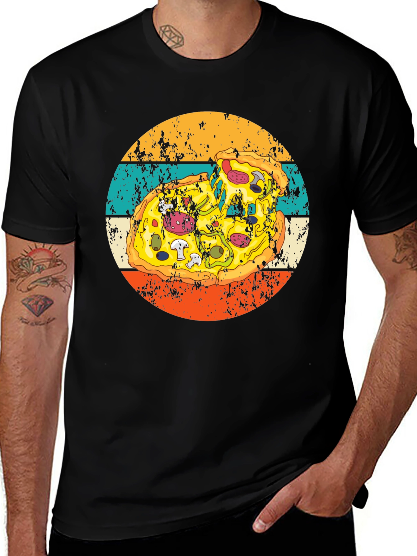 Retro Pizza Graphic Tee