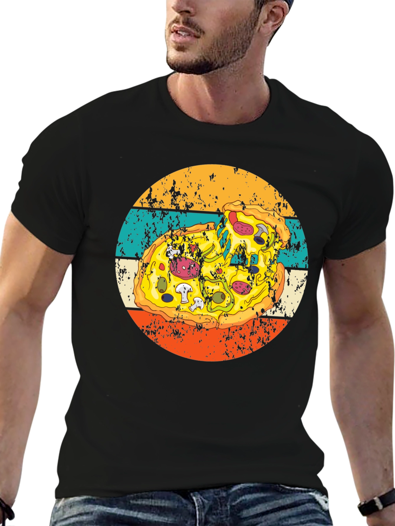 Retro Pizza Graphic Tee