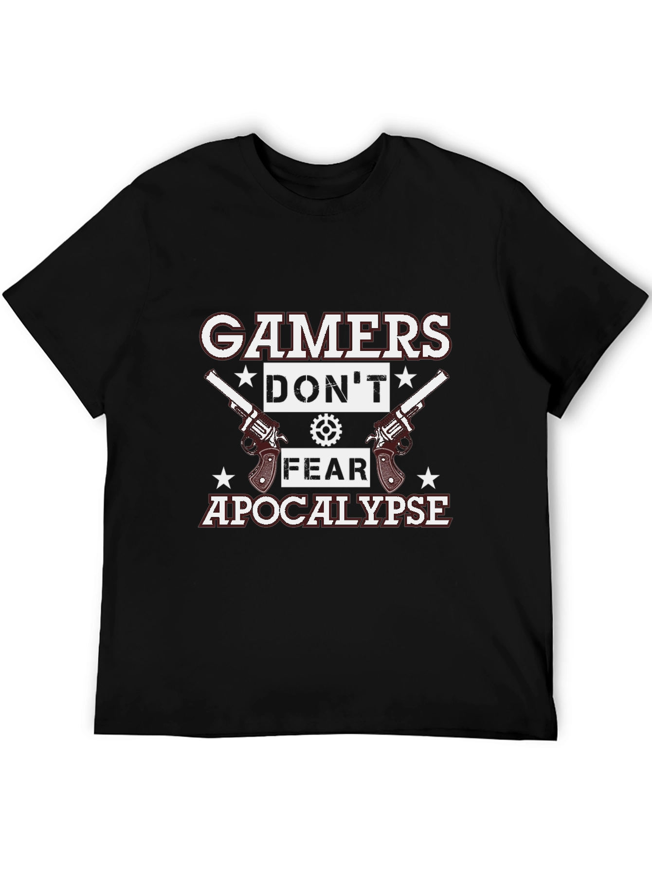 Gamers Dont Fear Apocalypse Black T-Shirt