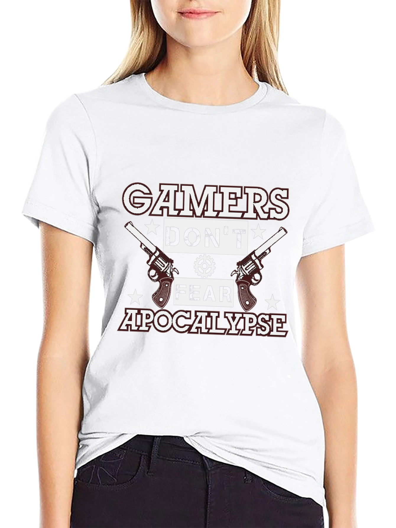 Gamers Dont Fear Apocalypse Black T-Shirt