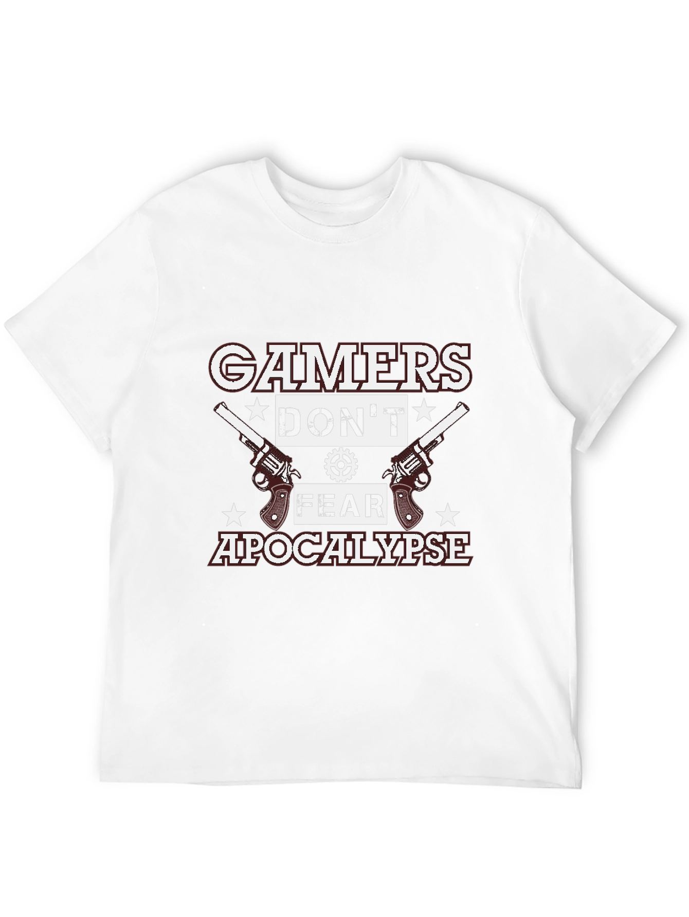 Gamers Dont Fear Apocalypse Black T-Shirt