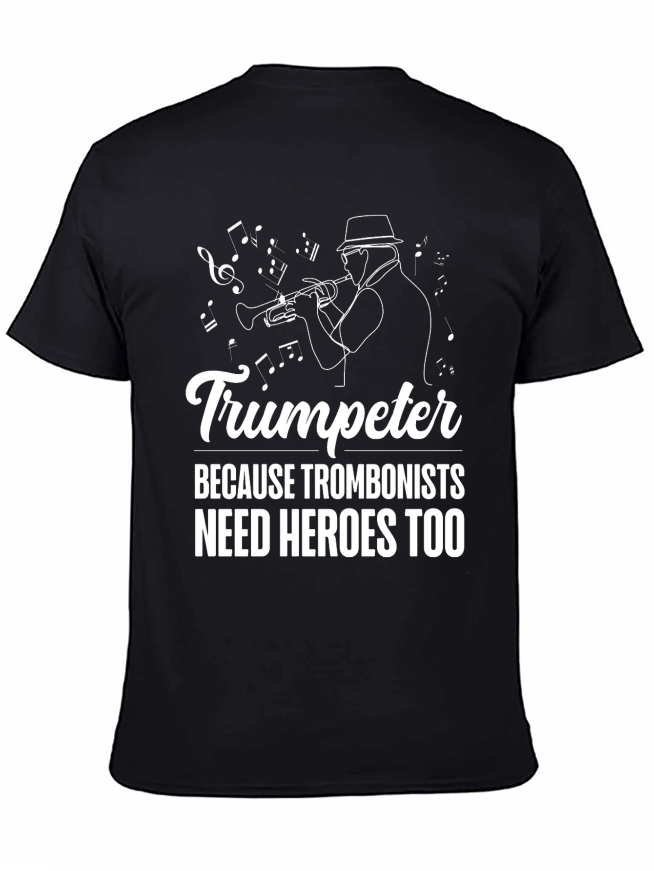 Trumpeter Hero Graphic Tee - Music Lover T-Shirt