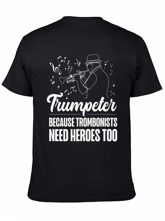 Trumpeter Hero Graphic Tee - Music Lover T-Shirt
