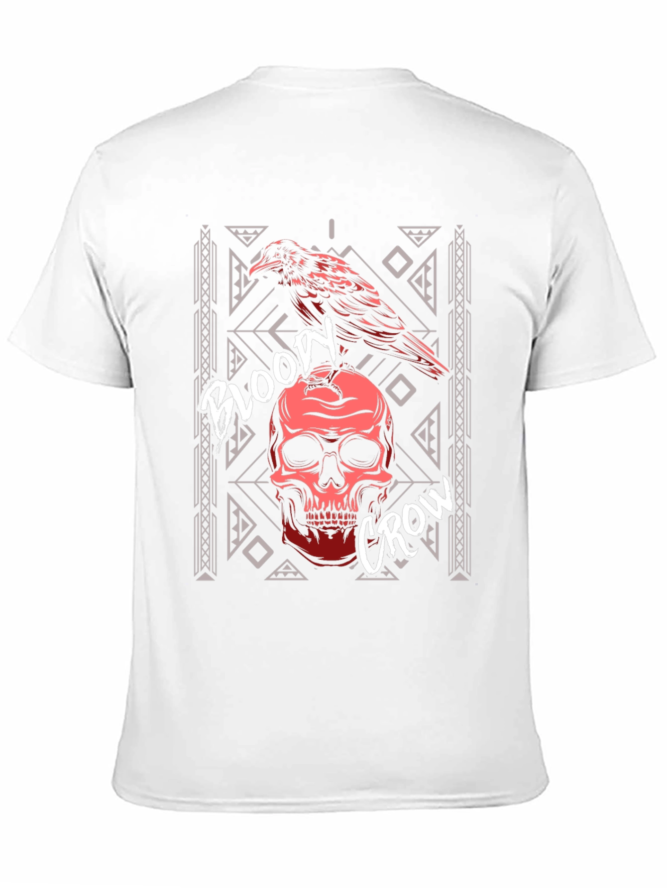 Bloody Crow Skull T-Shirt - Gothic Style