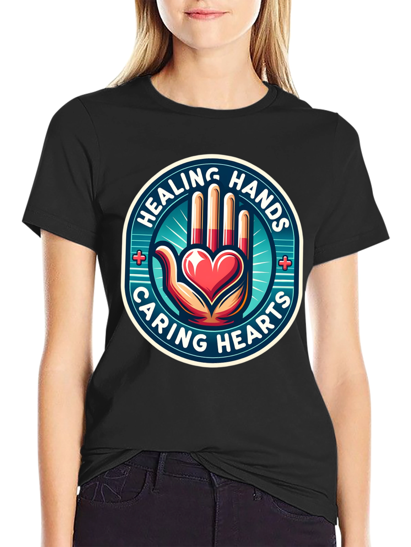 Healing Hands Caring Hearts T-Shirt