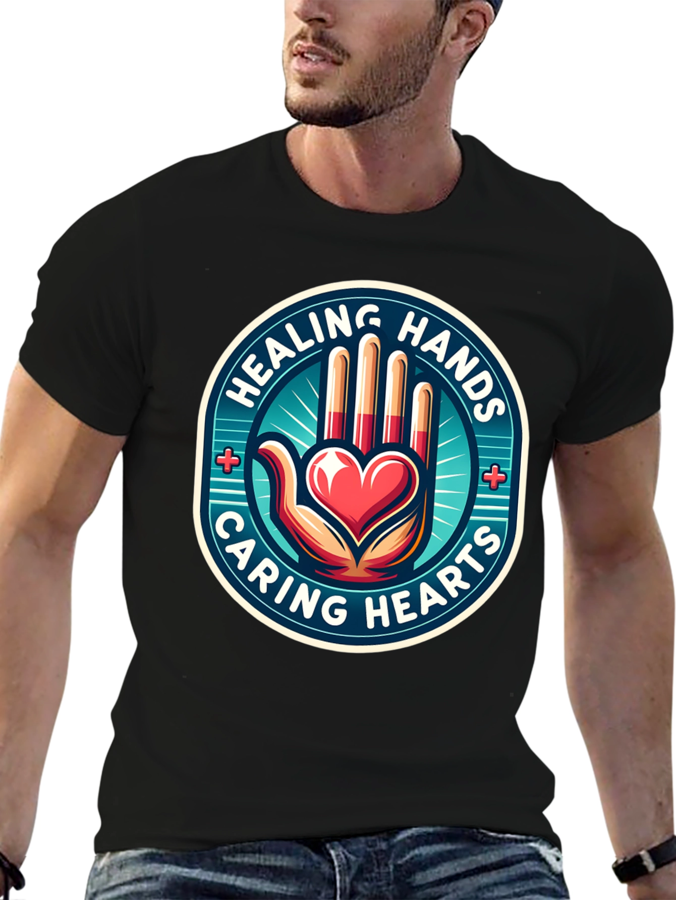 Healing Hands Caring Hearts T-Shirt
