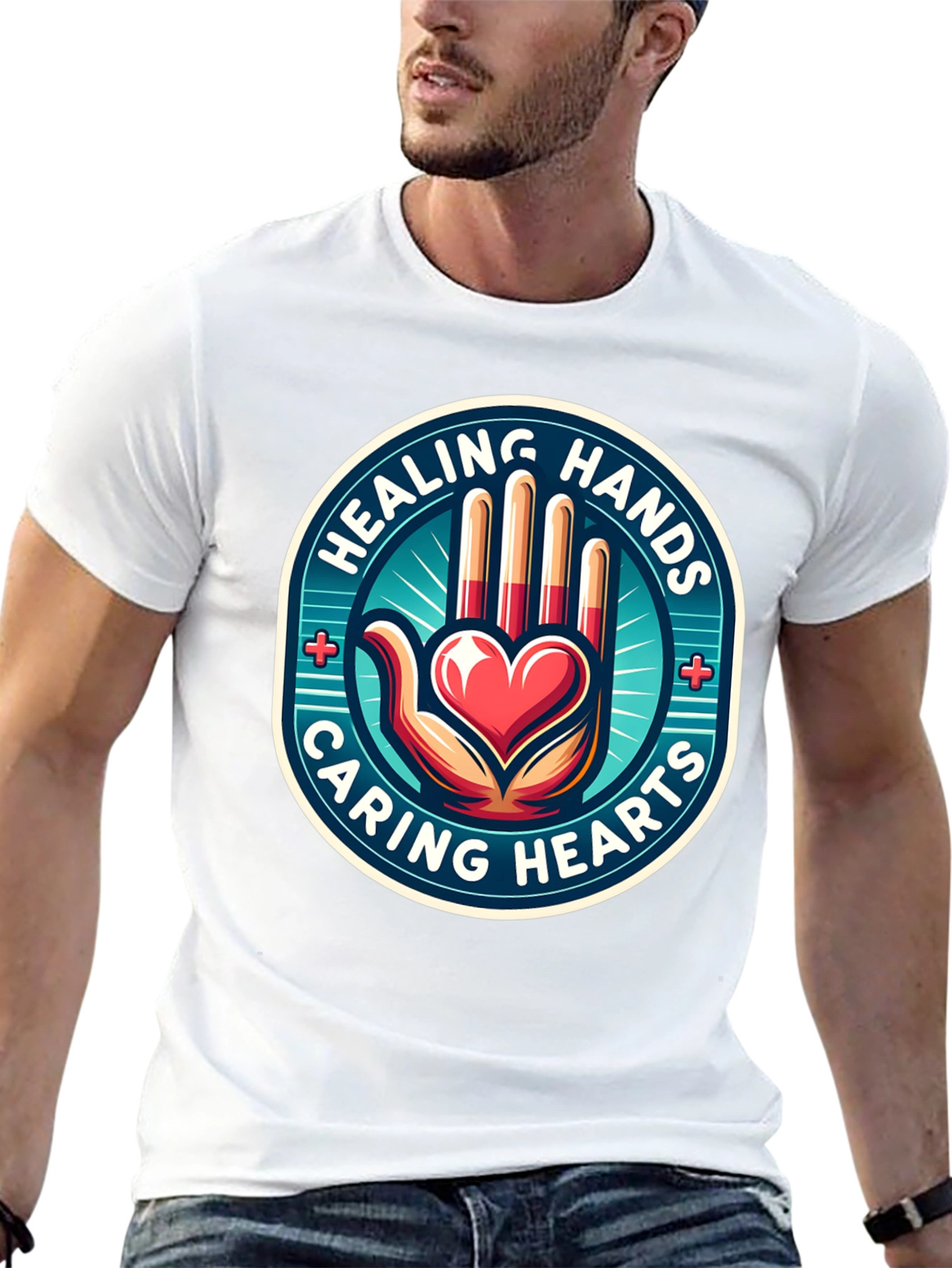 Healing Hands Caring Hearts T-Shirt