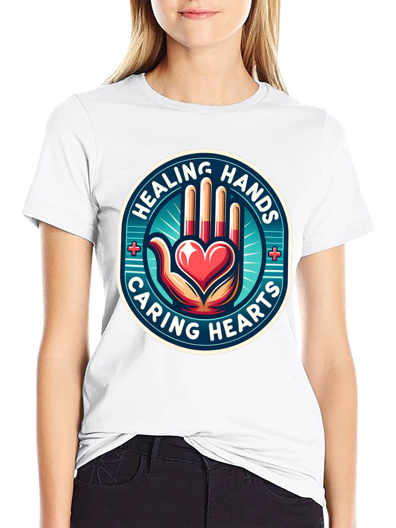 Healing Hands Caring Hearts T-Shirt