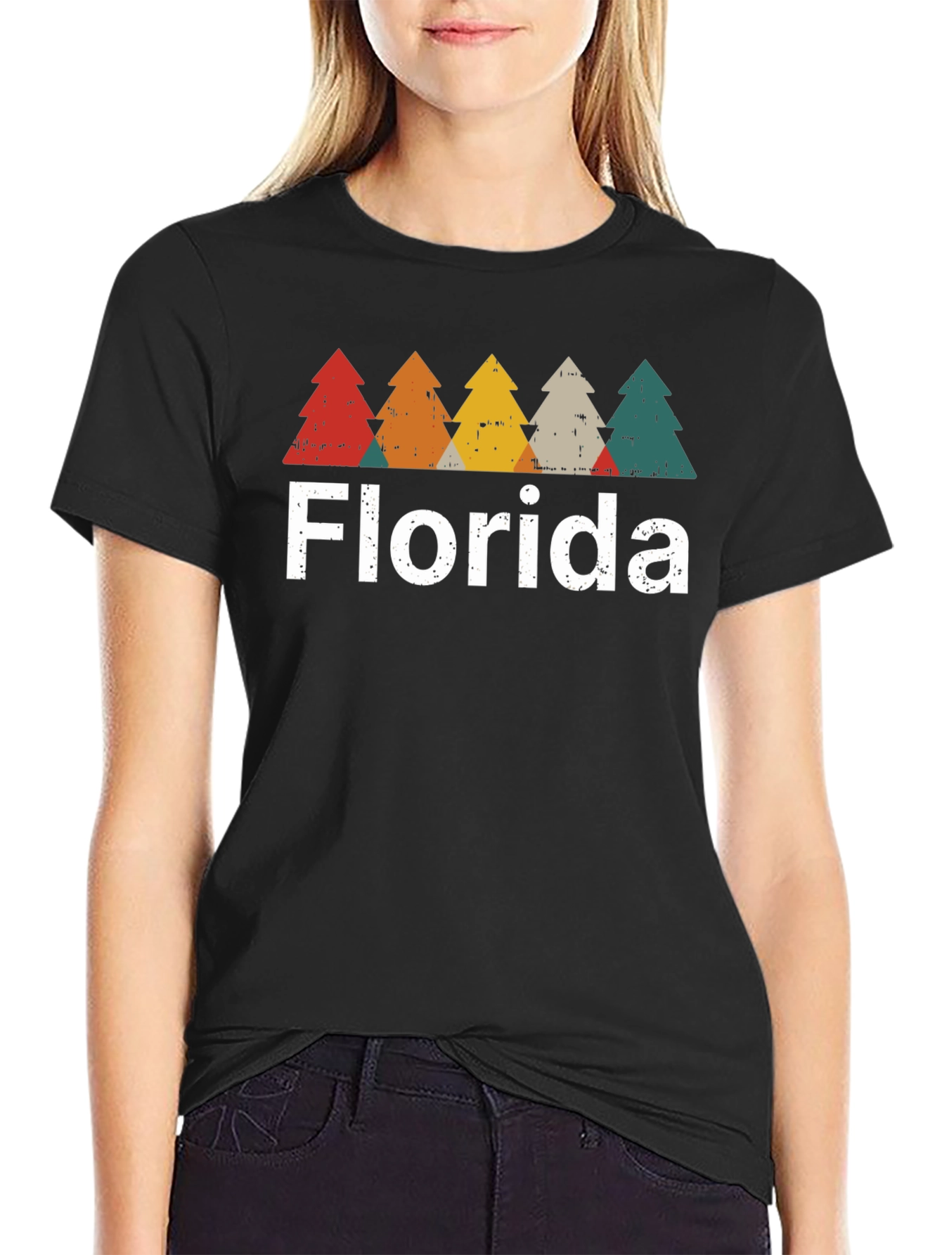 Retro Florida Trees Graphic T-Shirt