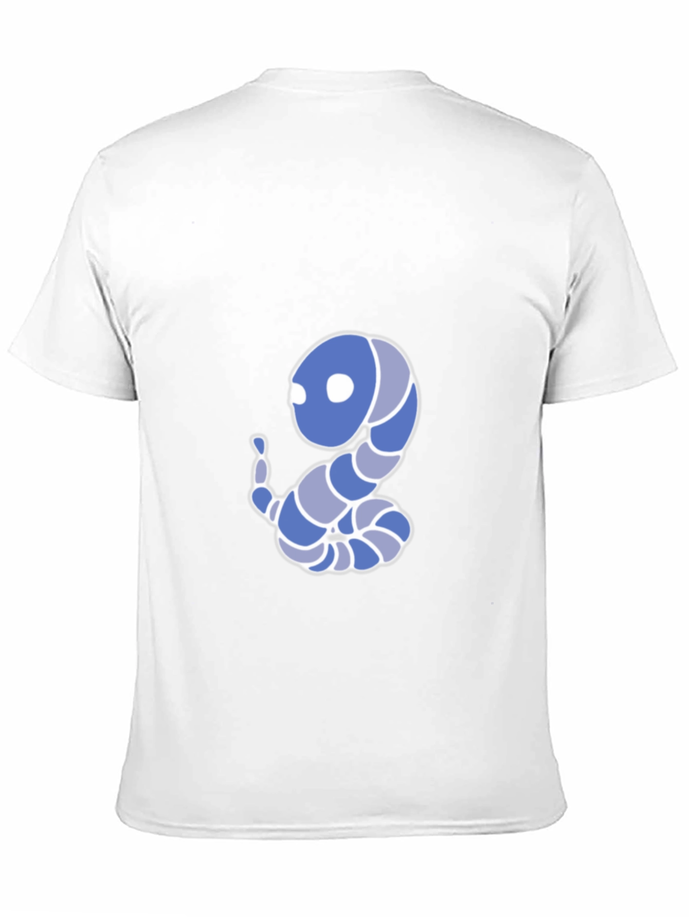 Cartoon Snake Graphic Tee - Black Cotton Blend T-Shirt