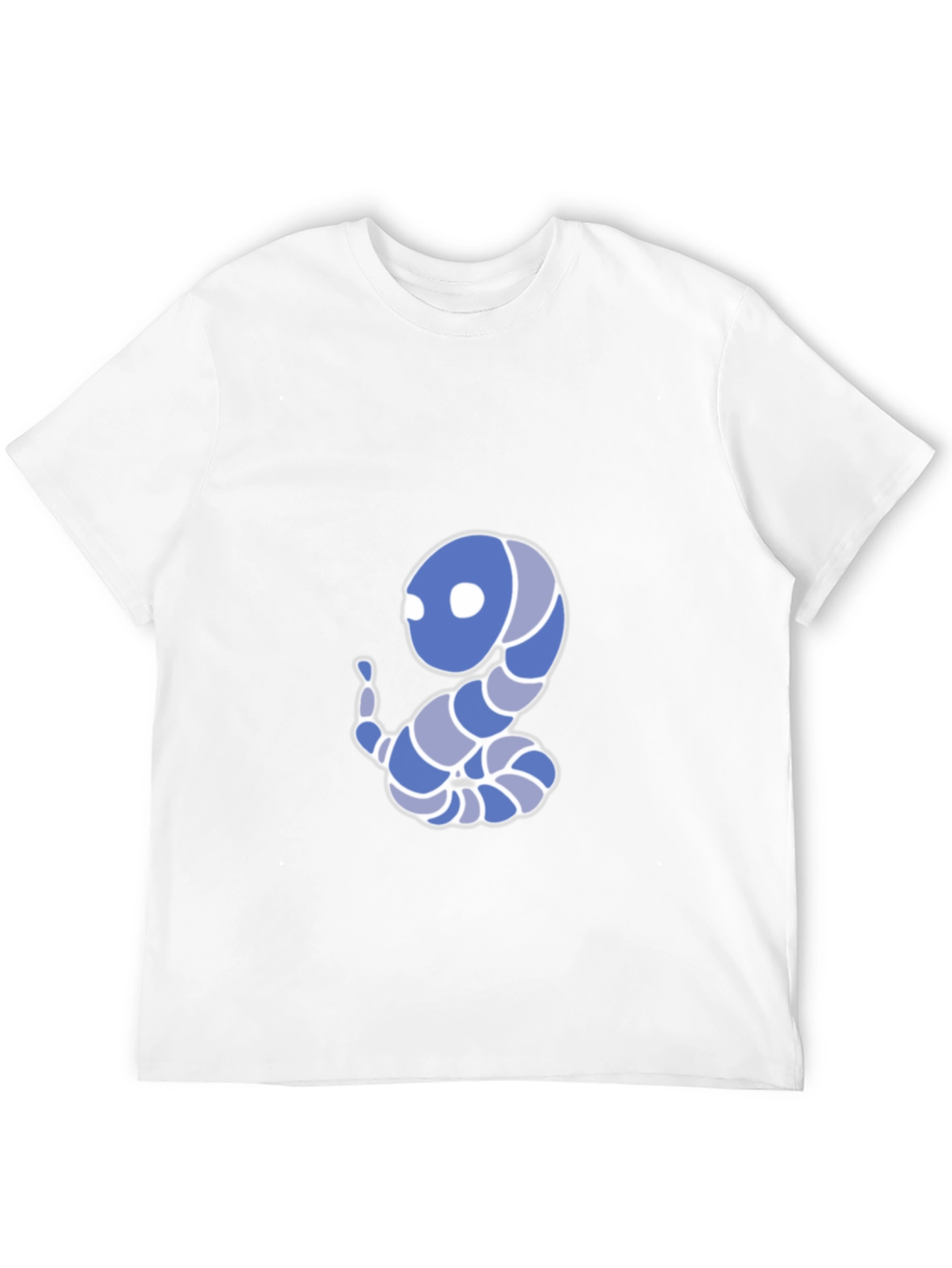 Cartoon Snake Graphic Tee - Black Cotton Blend T-Shirt