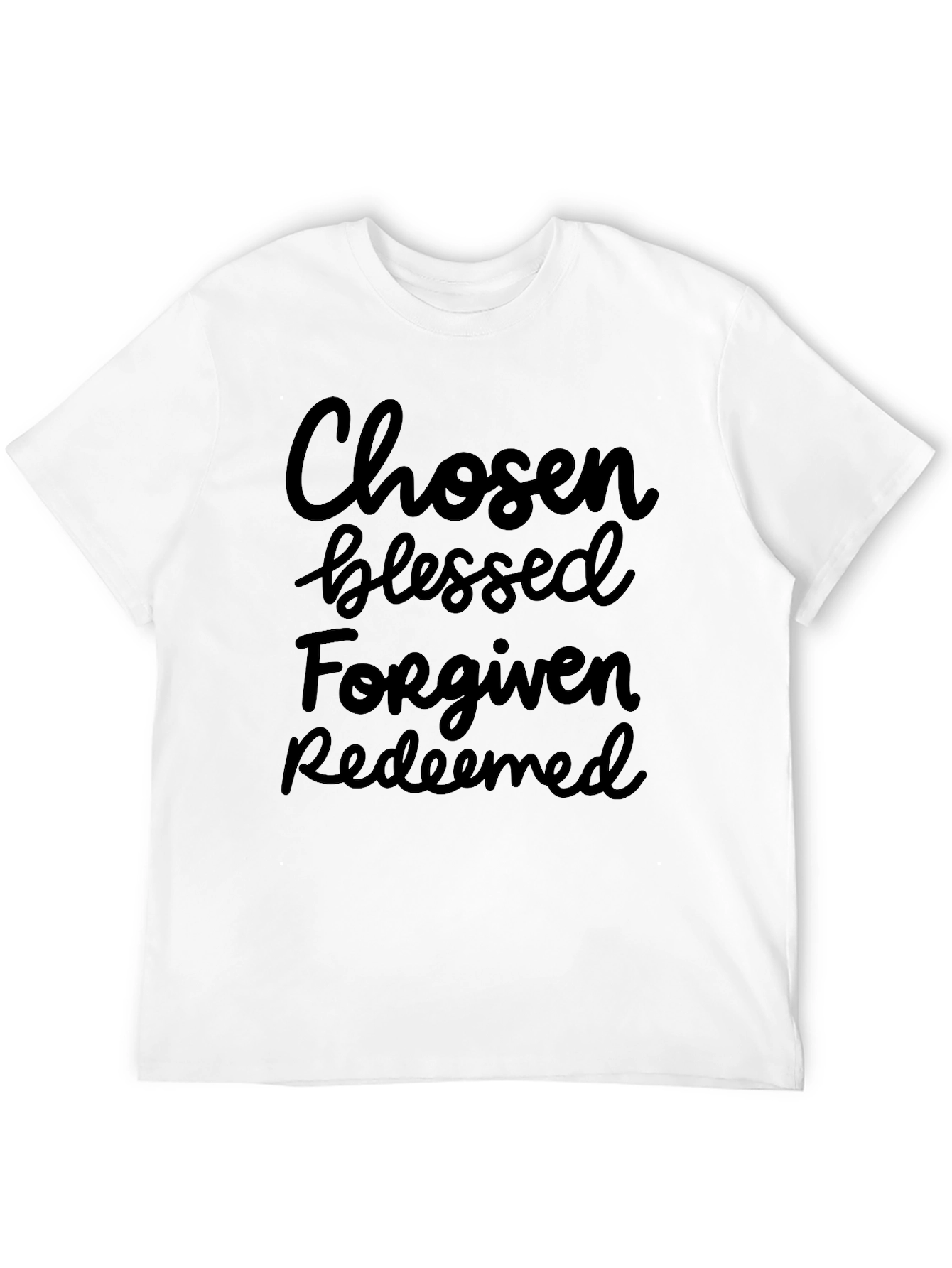 Chosen Blessed Forgiven Redeemed Graphic Tee