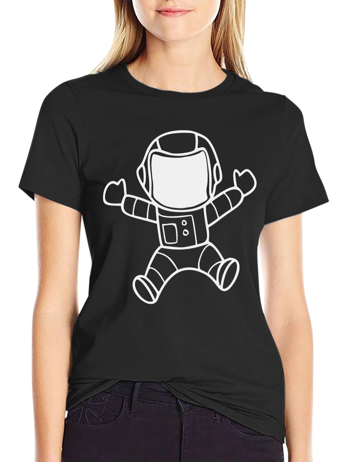 Astronaut Graphic Black T-Shirt