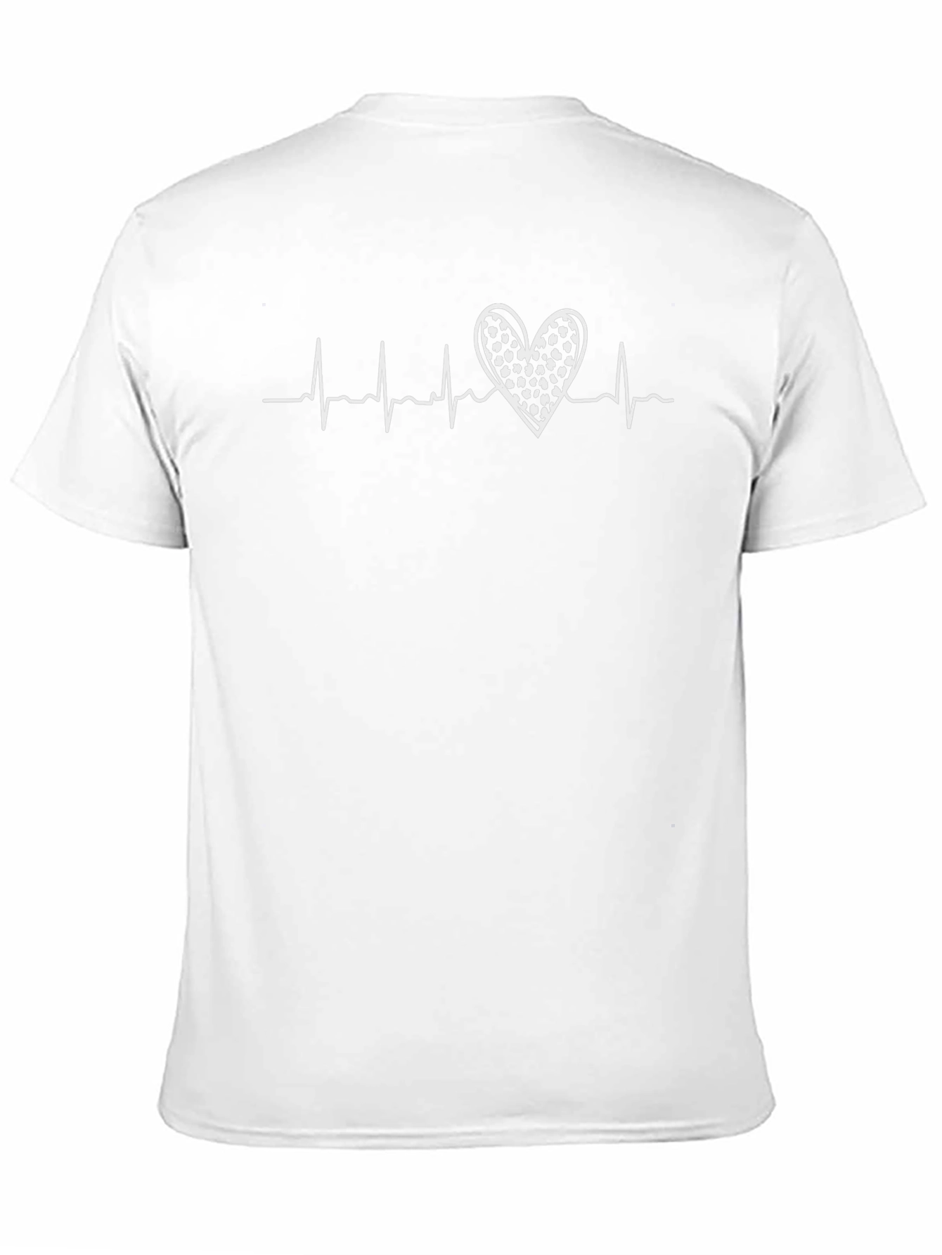 Heartbeat Heart Graphic Tee - Black Cotton T-Shirt