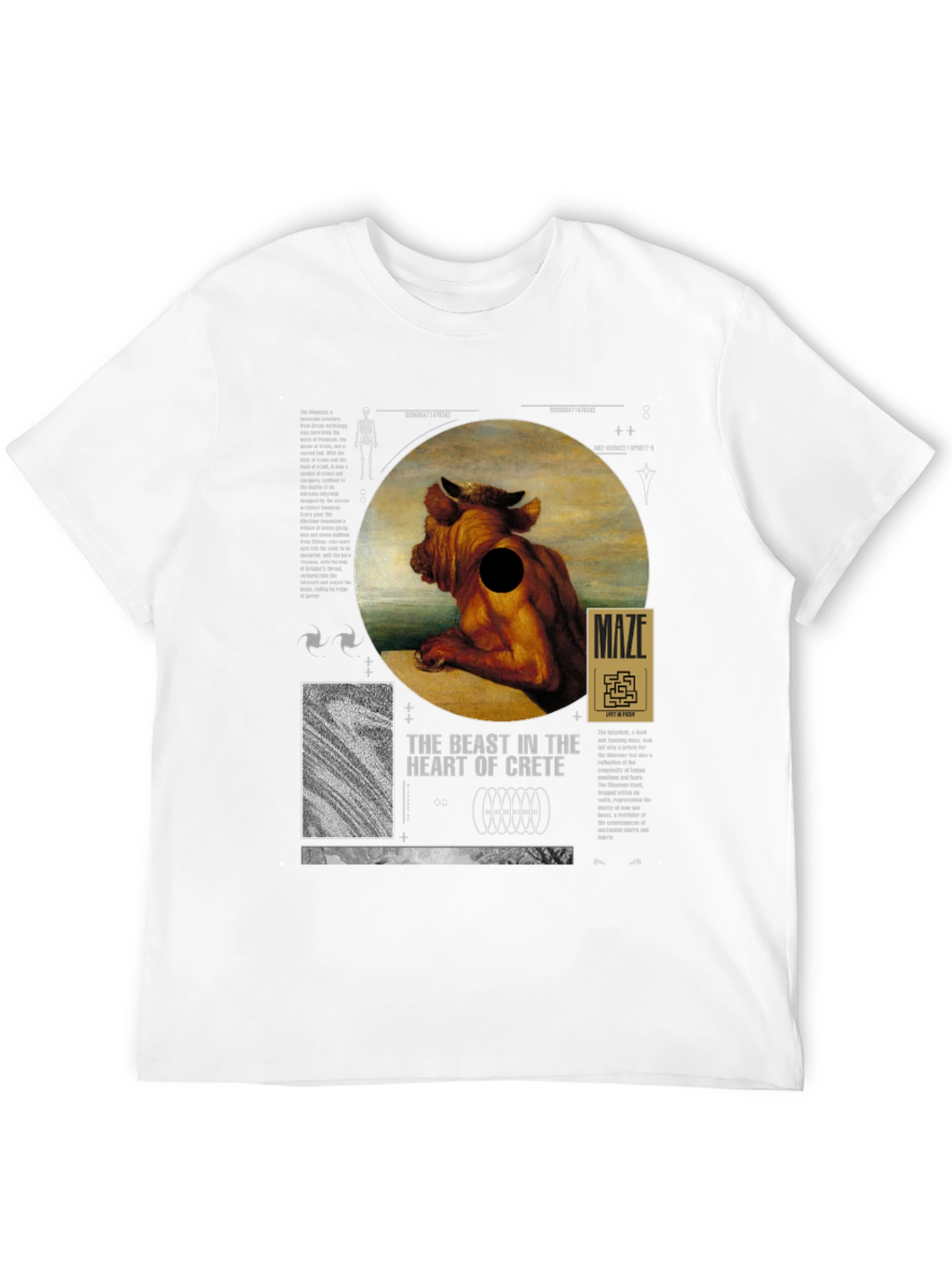 The Beast in Crete T-Shirt - Unique Graphic Tee