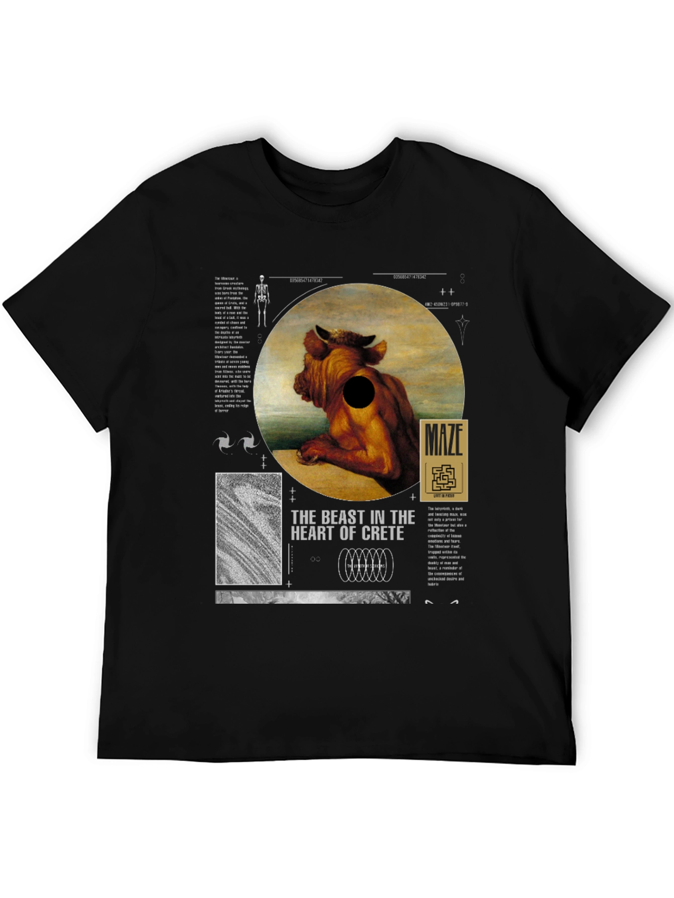The Beast in Crete T-Shirt - Unique Graphic Tee