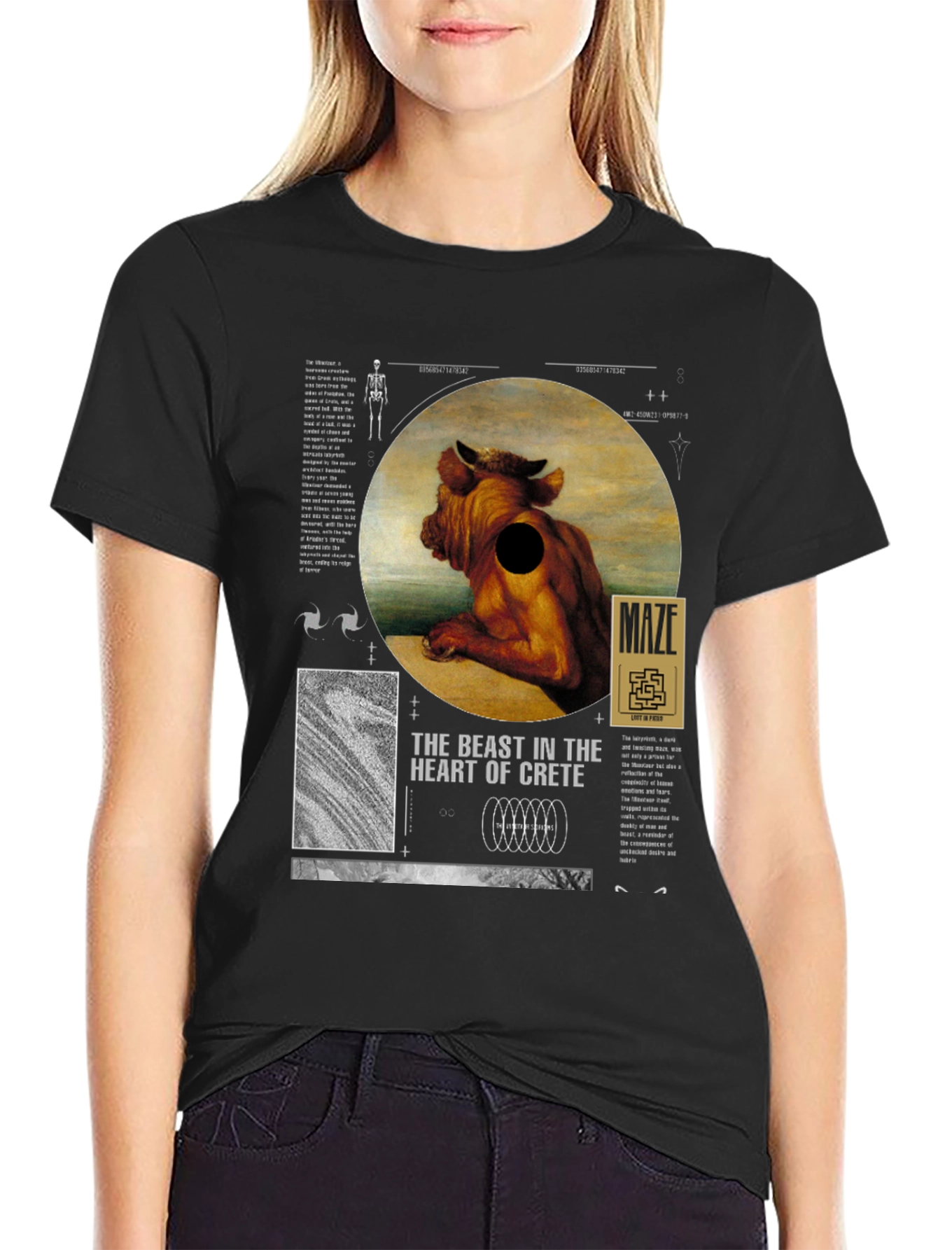 The Beast in Crete T-Shirt - Unique Graphic Tee