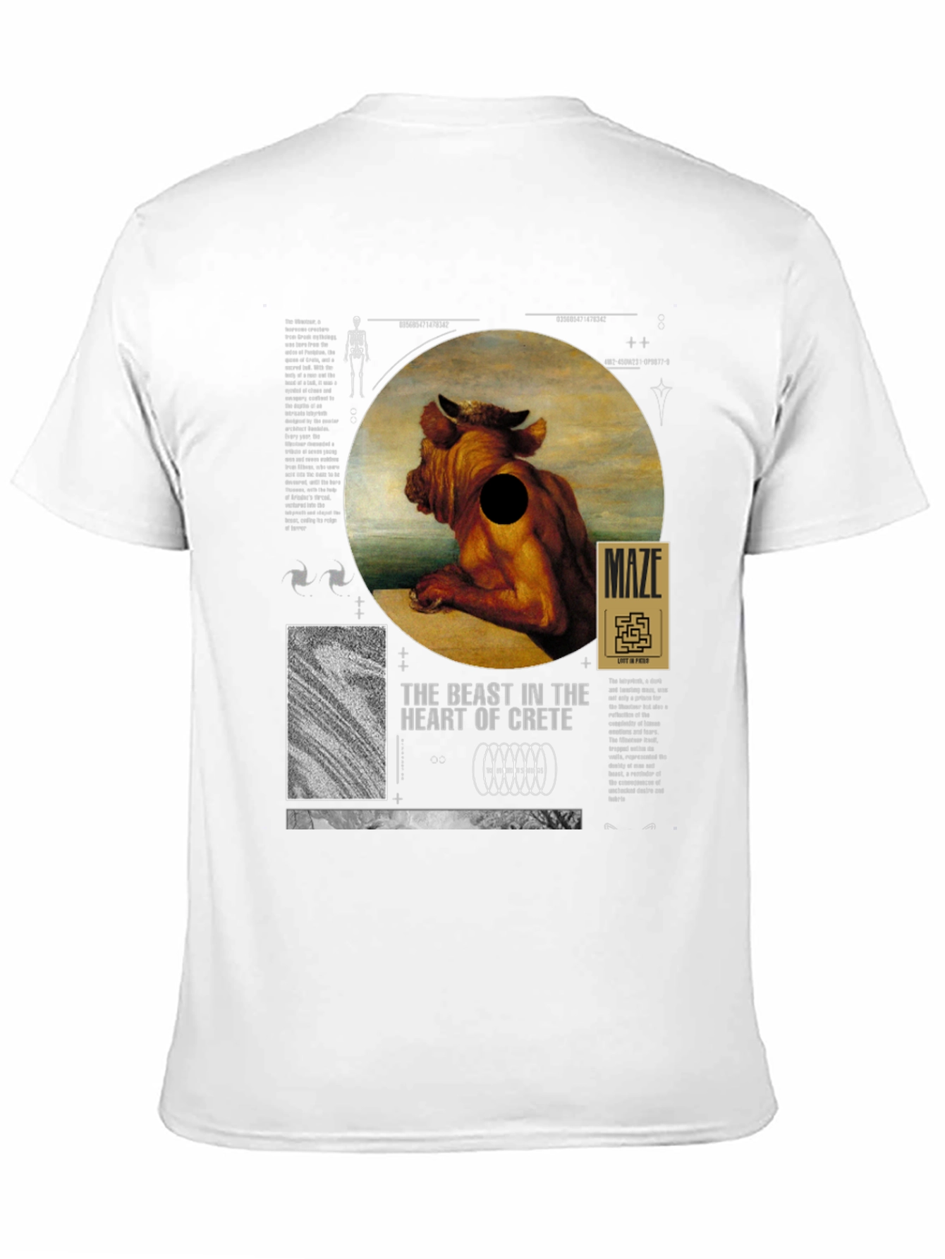 The Beast in Crete T-Shirt - Unique Graphic Tee