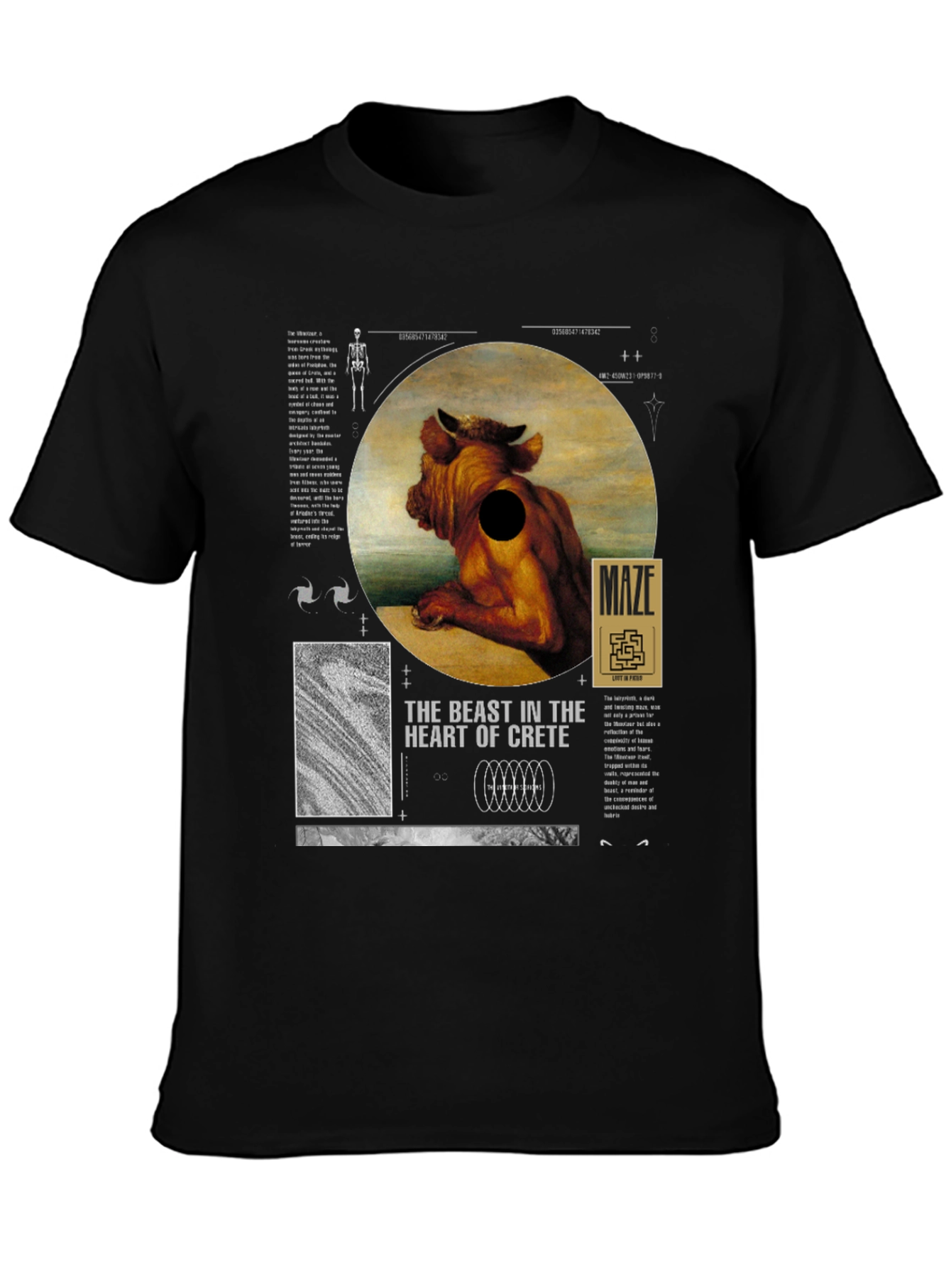 The Beast in Crete T-Shirt - Unique Graphic Tee