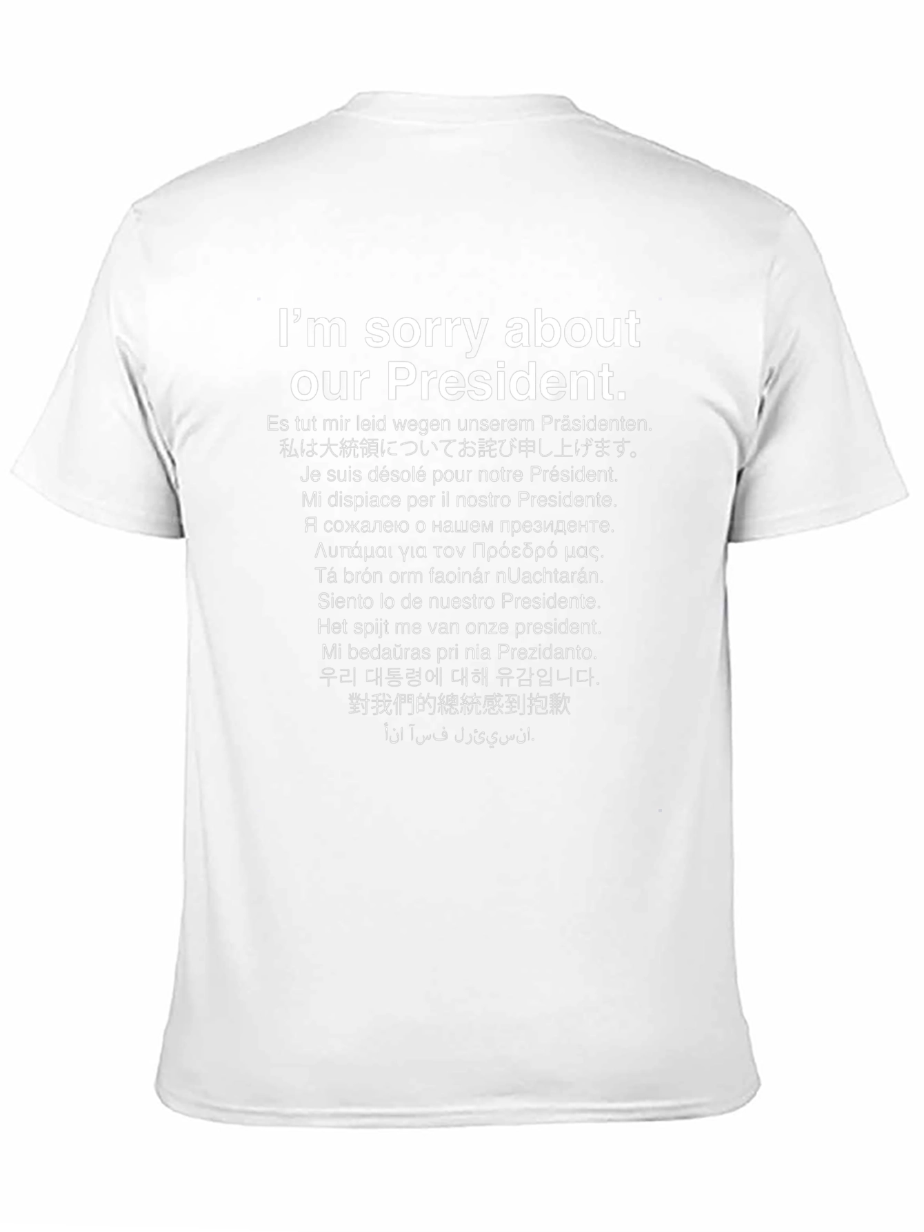 Sorry About Our President T-Shirt