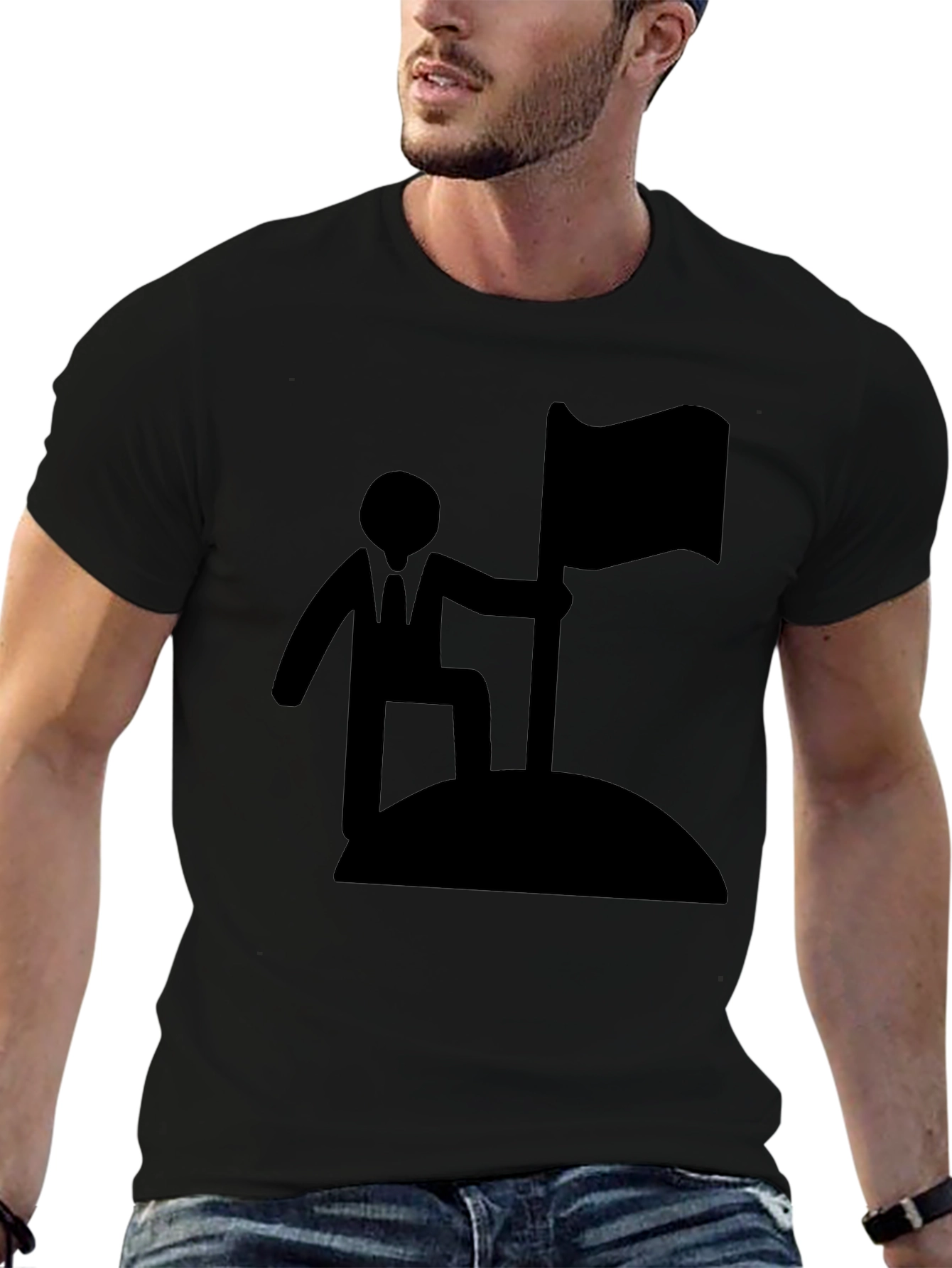 Success Flag Black T-Shirt