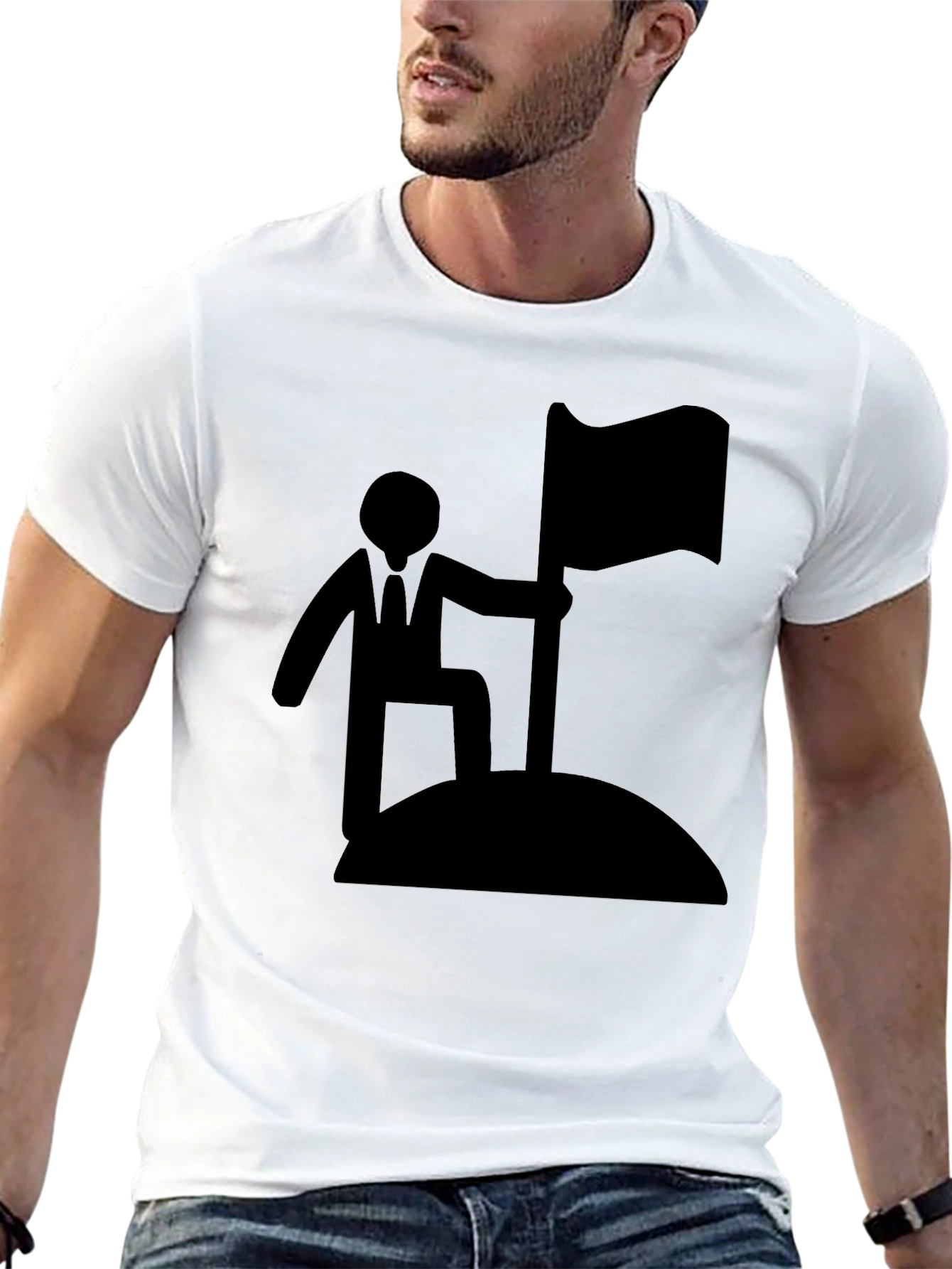 Success Flag Black T-Shirt
