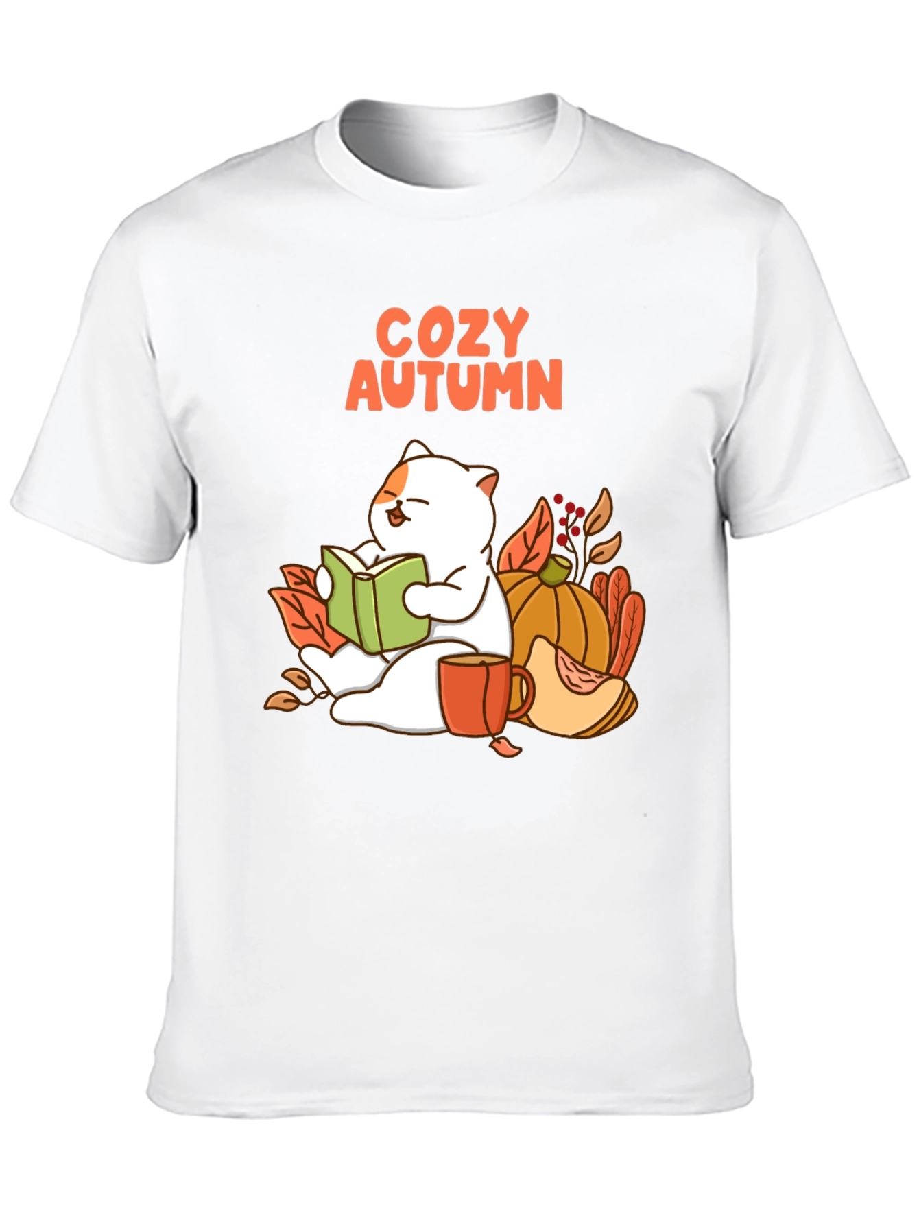 Cozy Autumn Cat T-Shirt