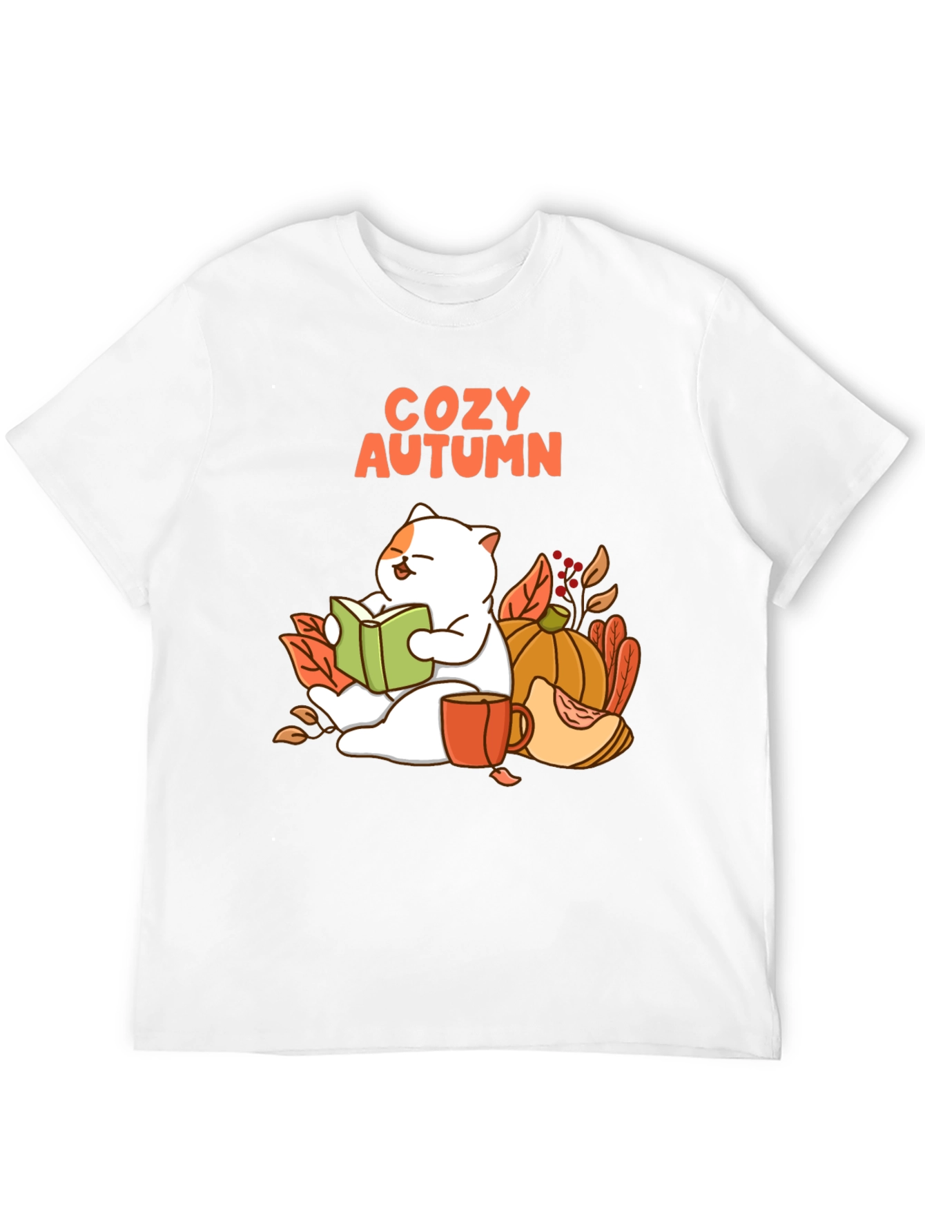 Cozy Autumn Cat T-Shirt