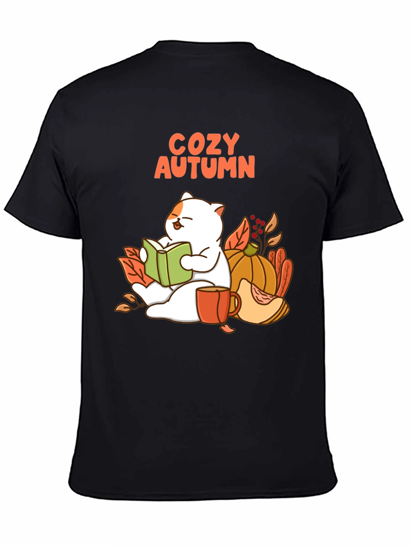 Cozy Autumn Cat T-Shirt