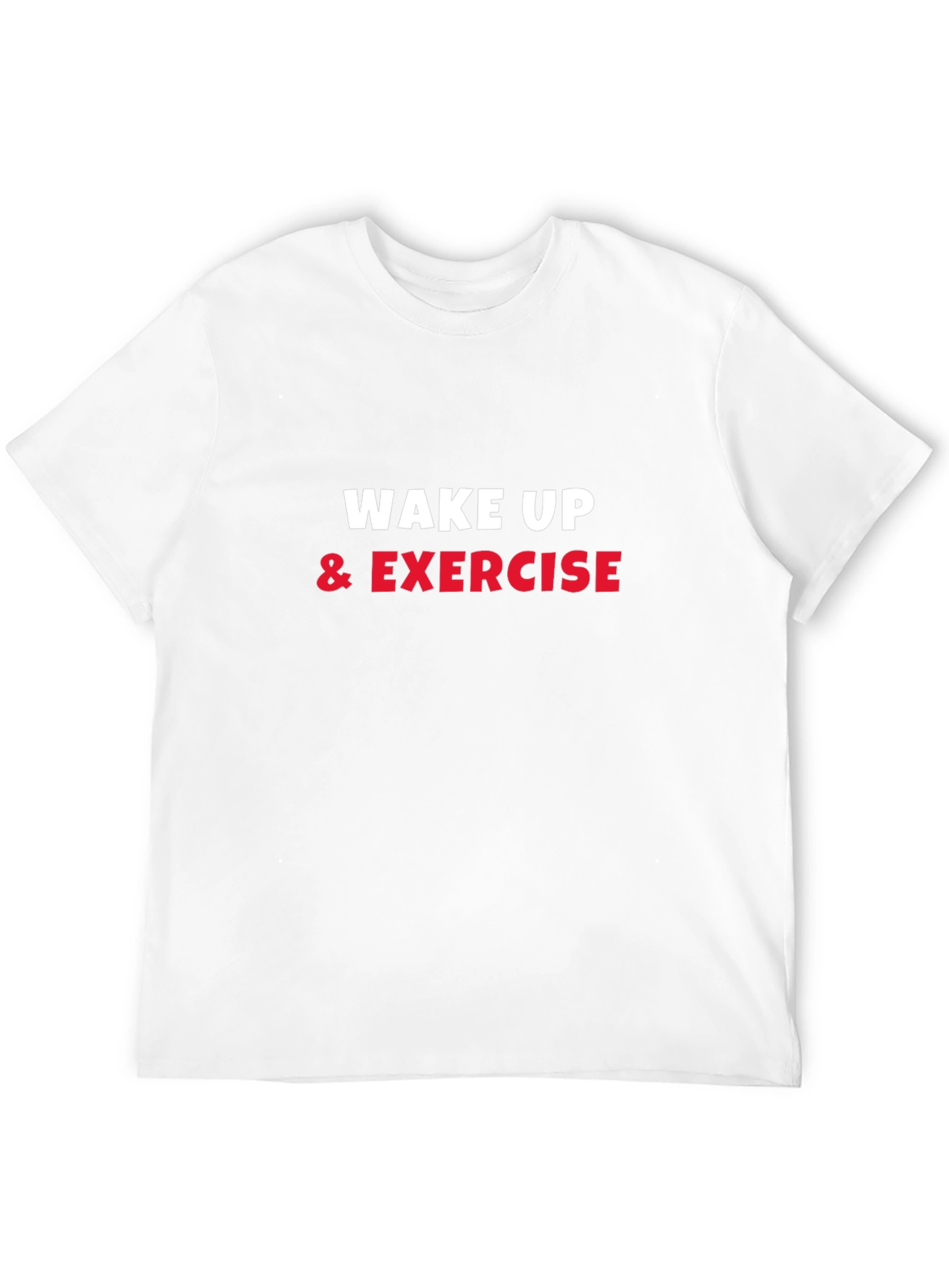 Wake Up & Exercise Black Graphic Tee