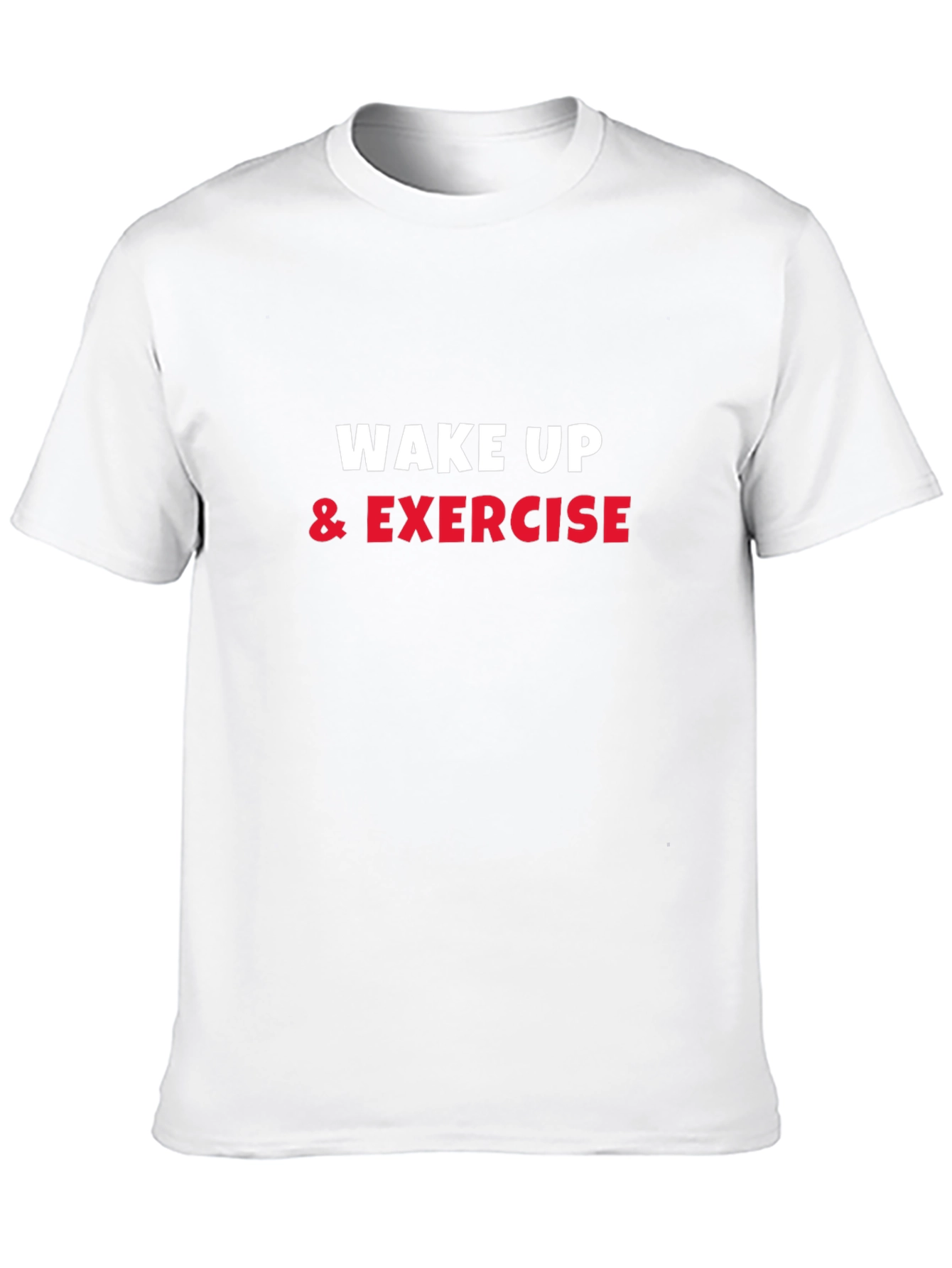 Wake Up & Exercise Black Graphic Tee