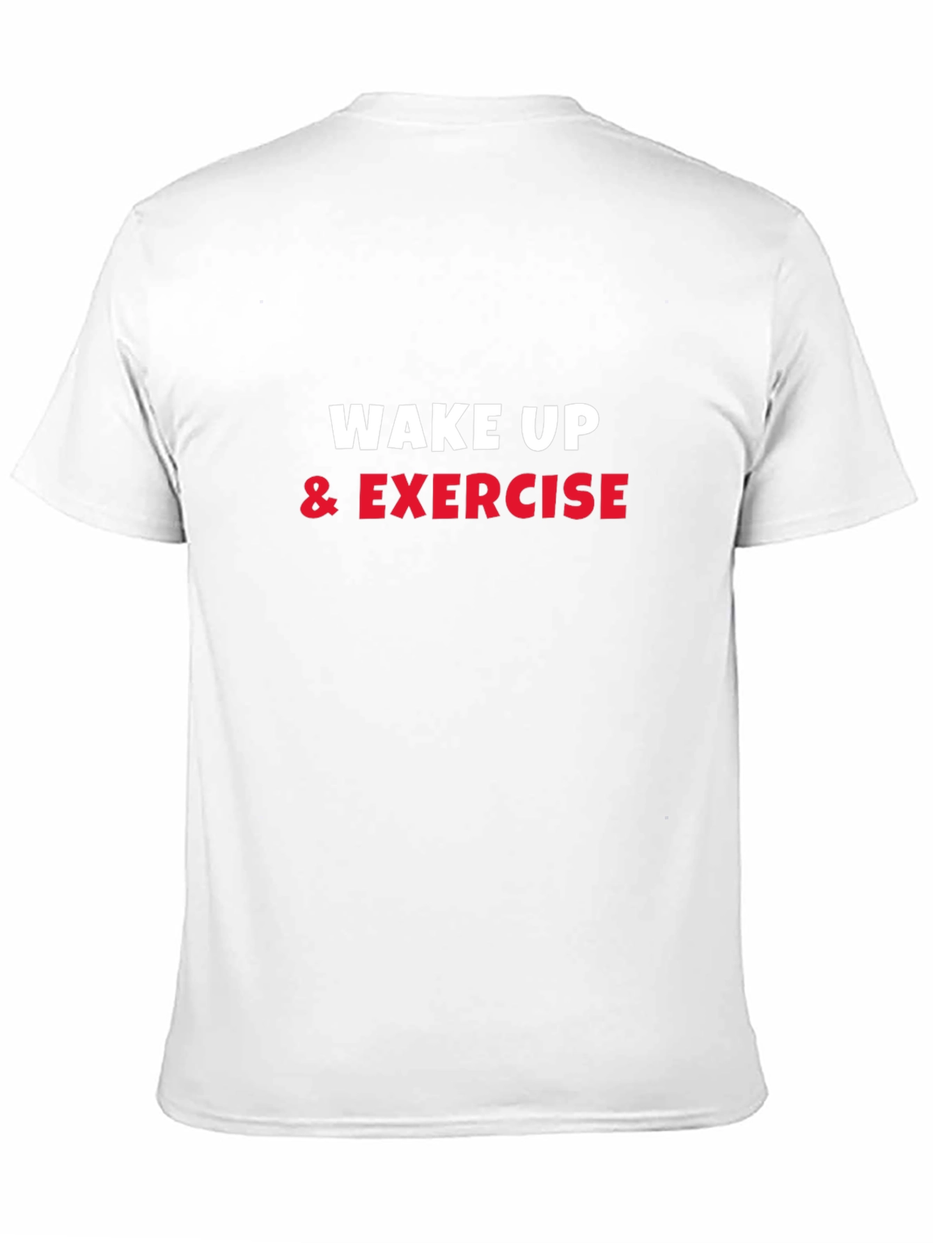 Wake Up & Exercise Black Graphic Tee