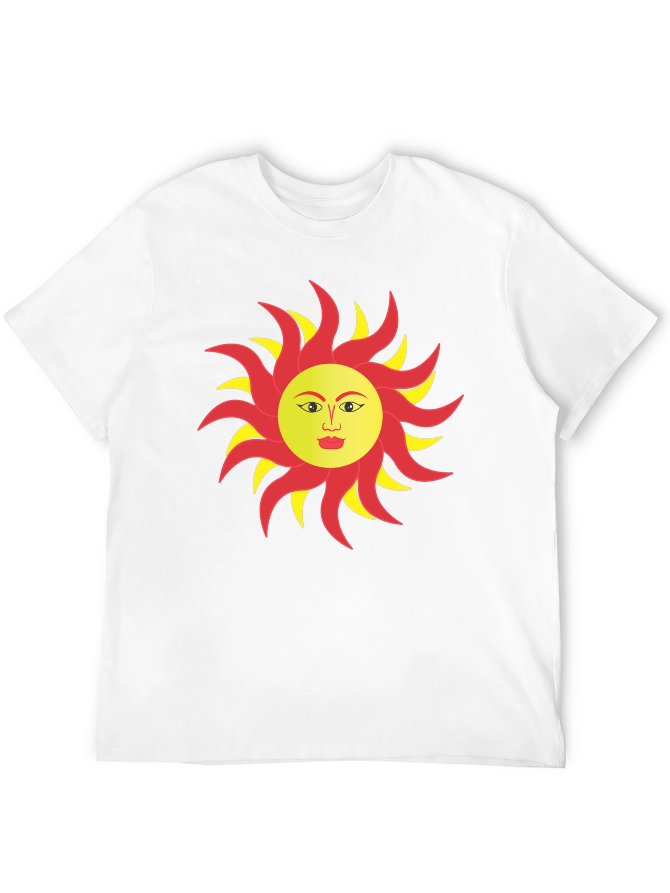 Sun Face Graphic T-Shirt - Bold & Unique Design