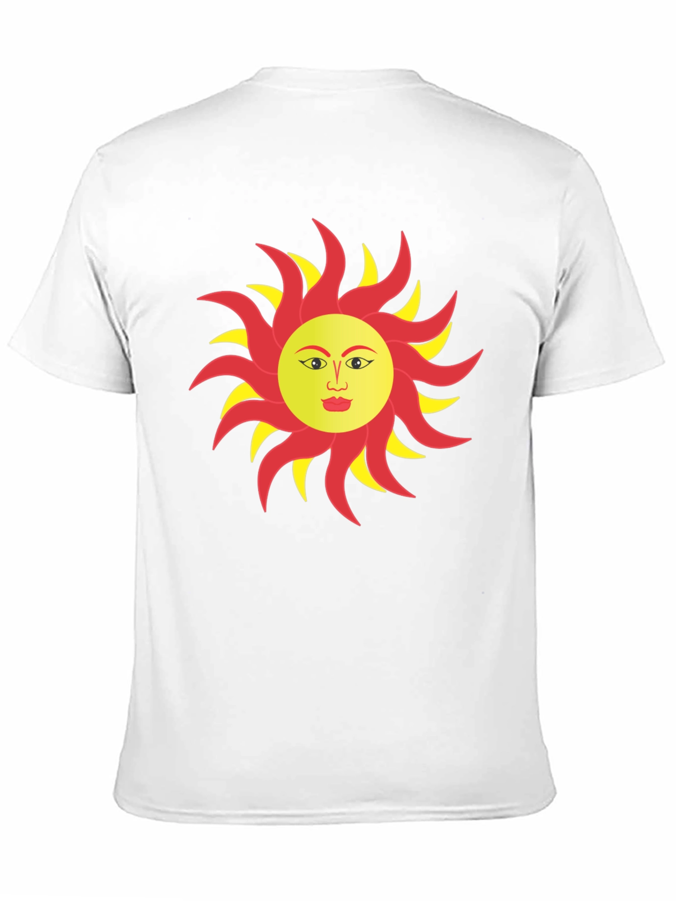 Sun Face Graphic T-Shirt - Bold & Unique Design
