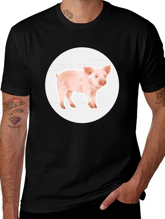 Piglet Graphic Tee - Cute Farm Animal T-Shirt