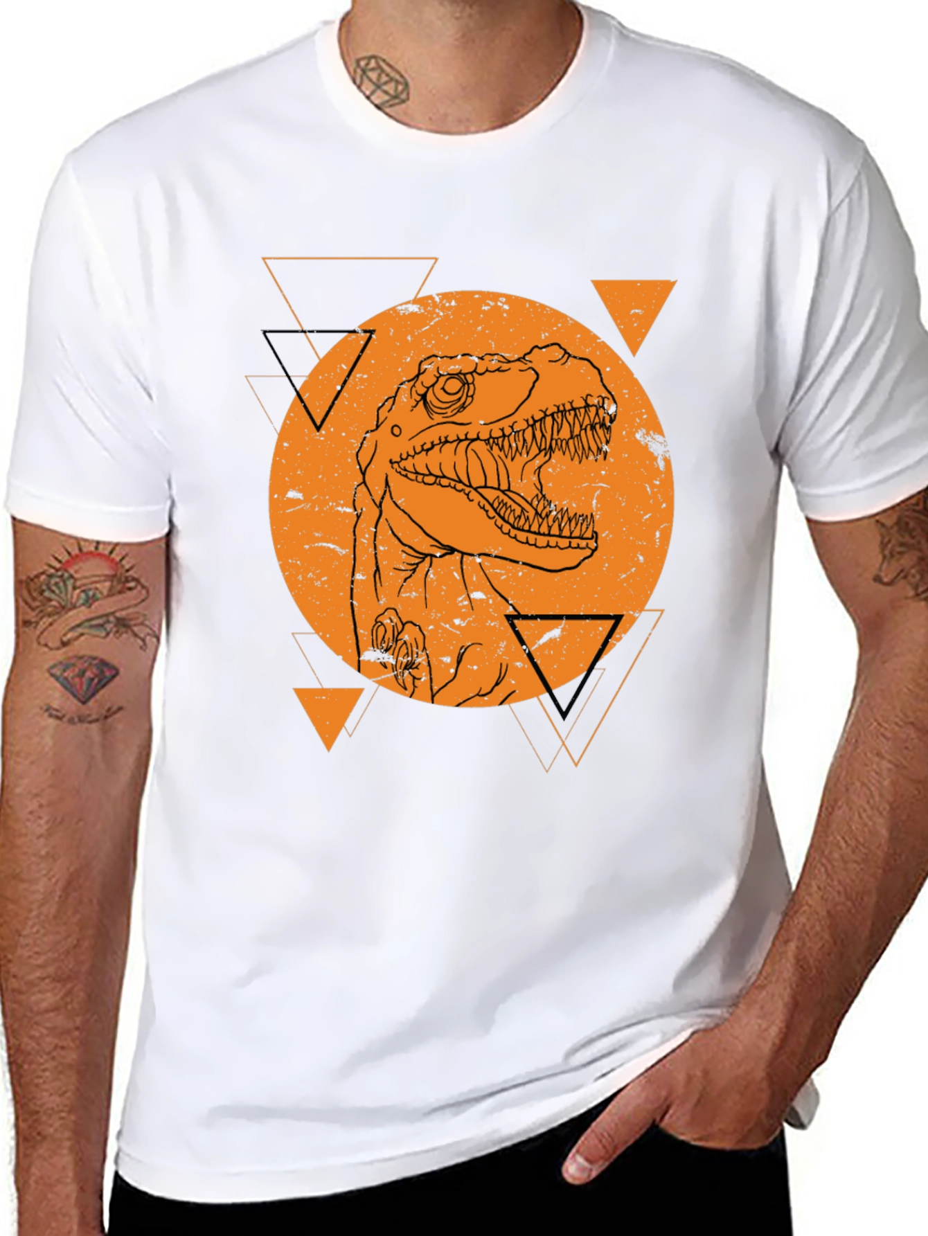 Dino Graphic T-Shirt - Black