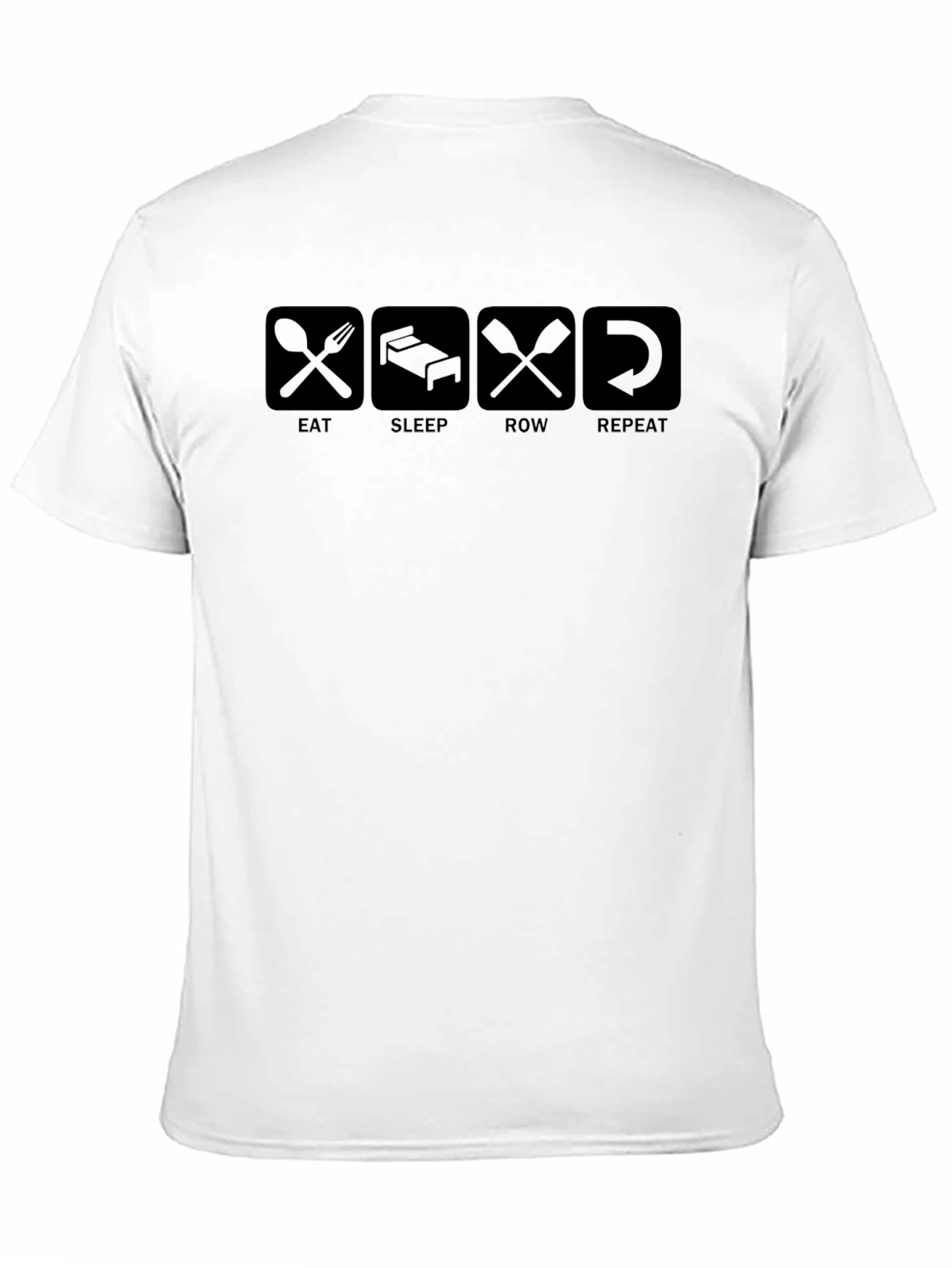 Eat Sleep Row Repeat Black T-Shirt