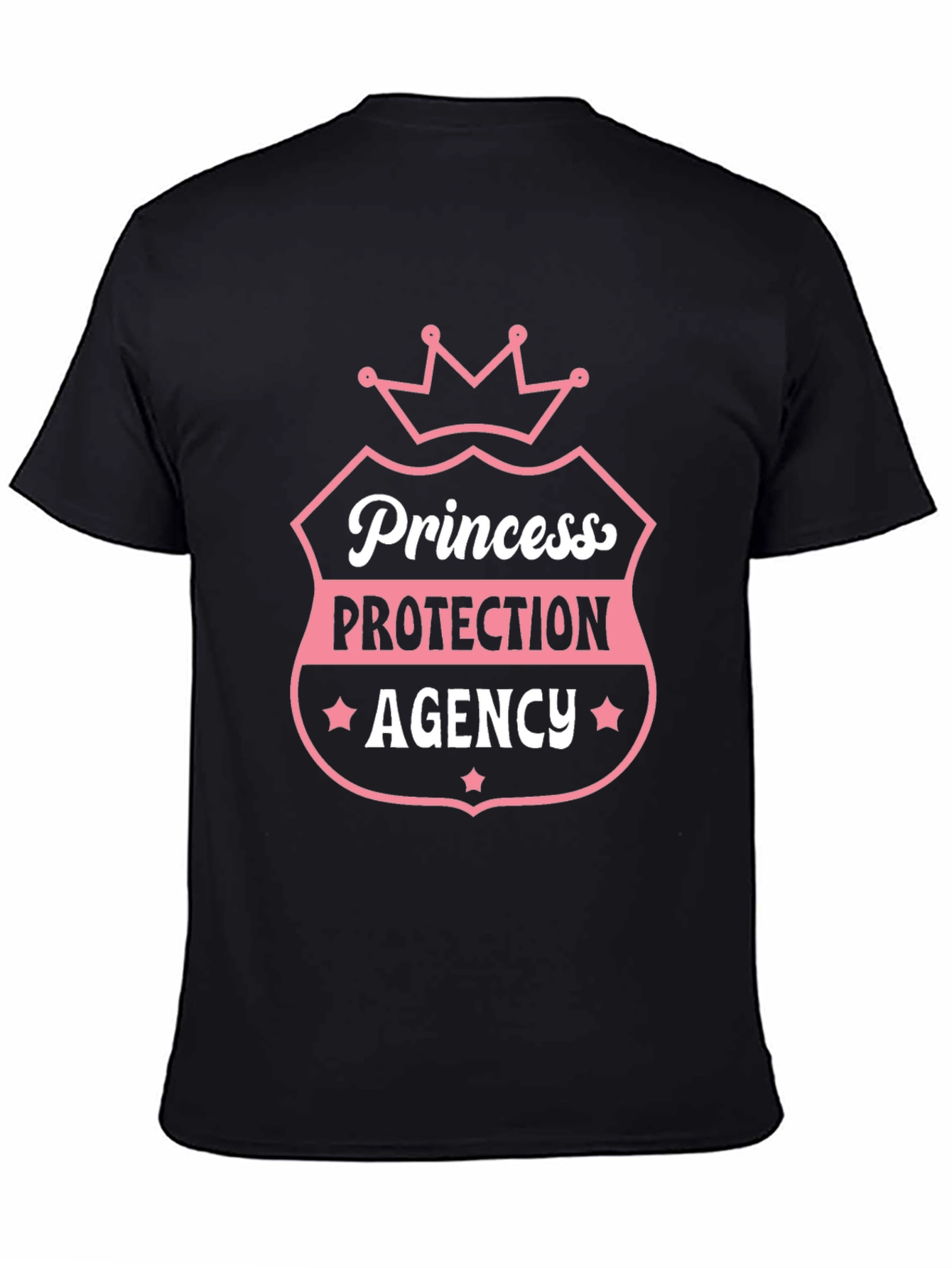 Princess Protection Agency Black Graphic T-Shirt