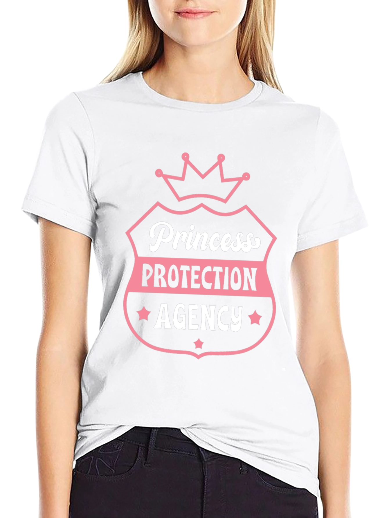 Princess Protection Agency Black Graphic T-Shirt