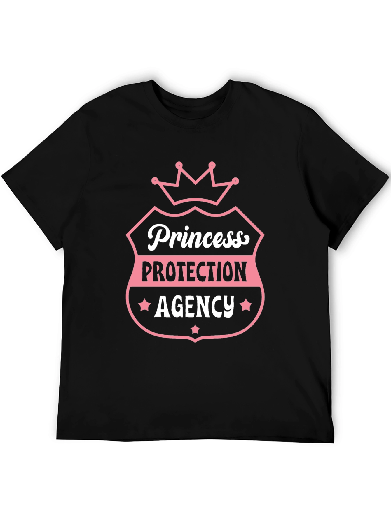 Princess Protection Agency Black Graphic T-Shirt