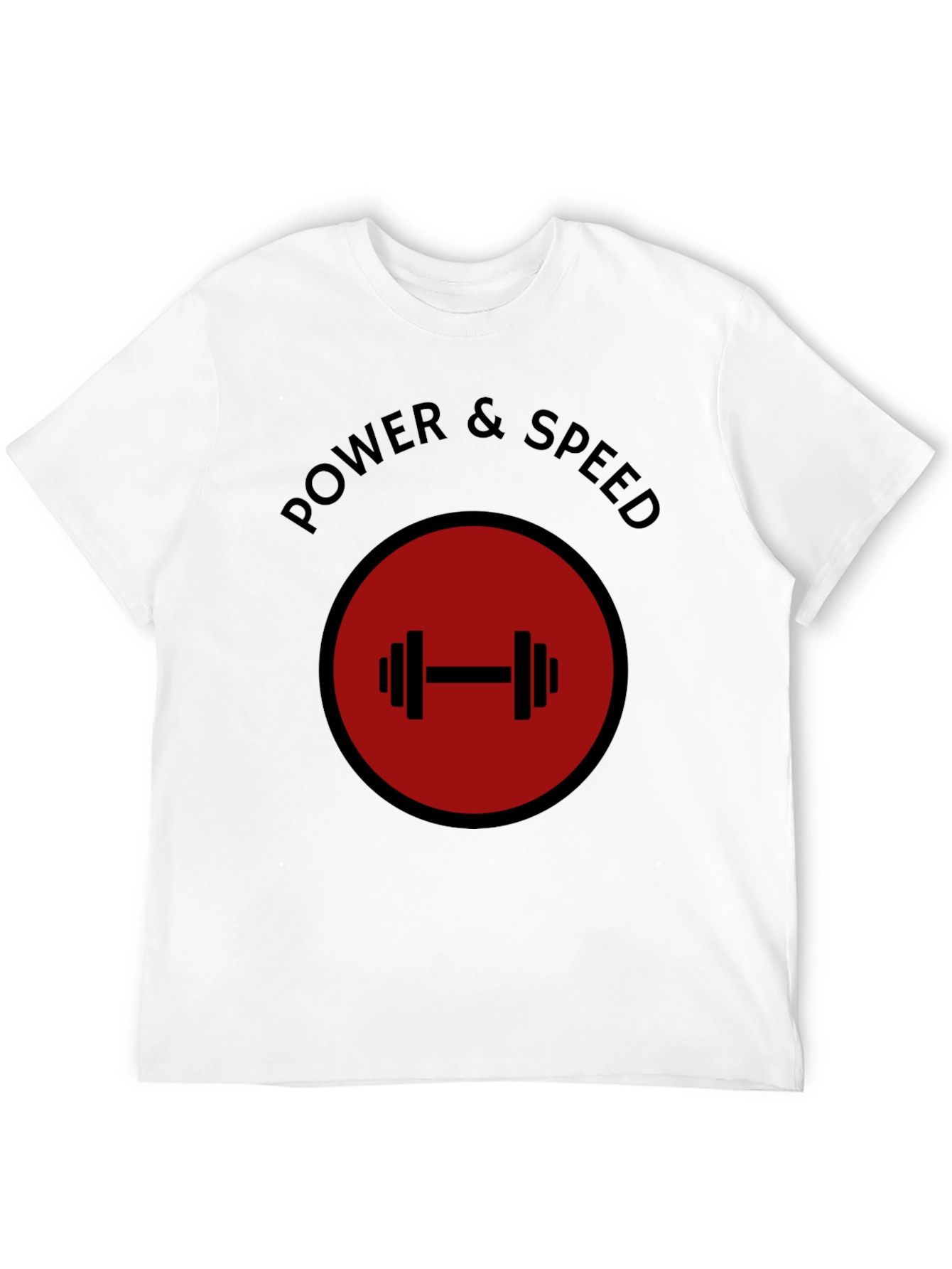 Power & Speed Gym T-Shirt - Weightlifting Design