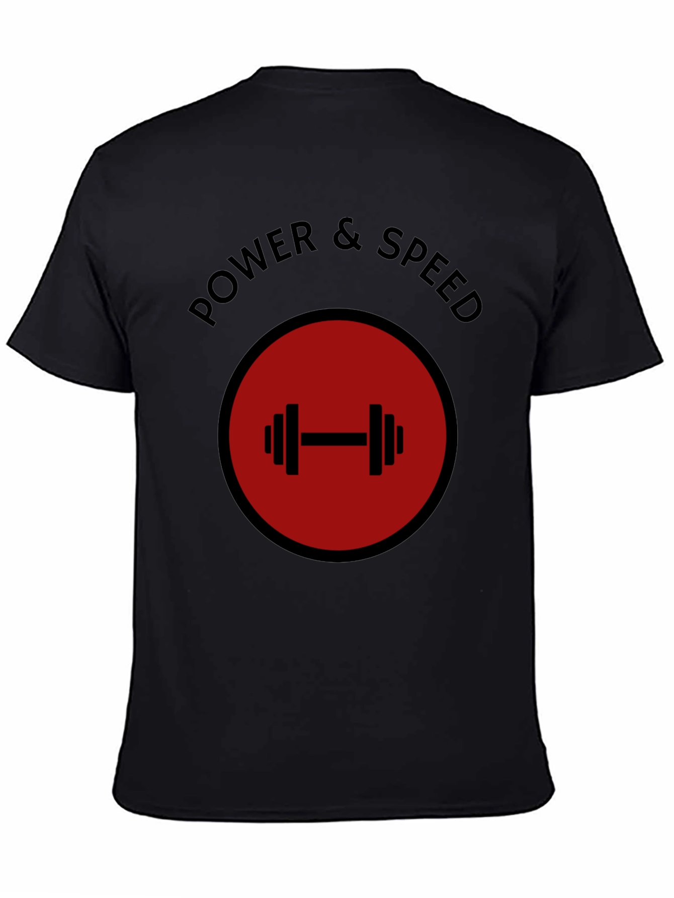 Power & Speed Gym T-Shirt - Weightlifting Design