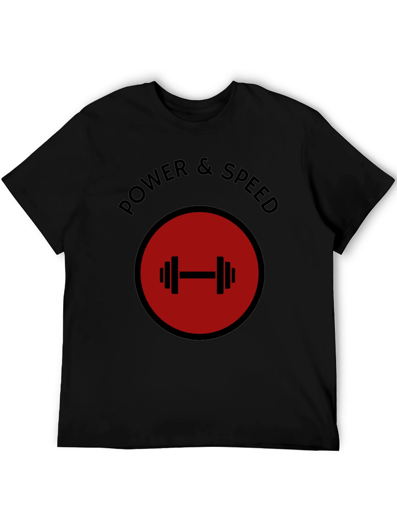 Power & Speed Gym T-Shirt - Weightlifting Design