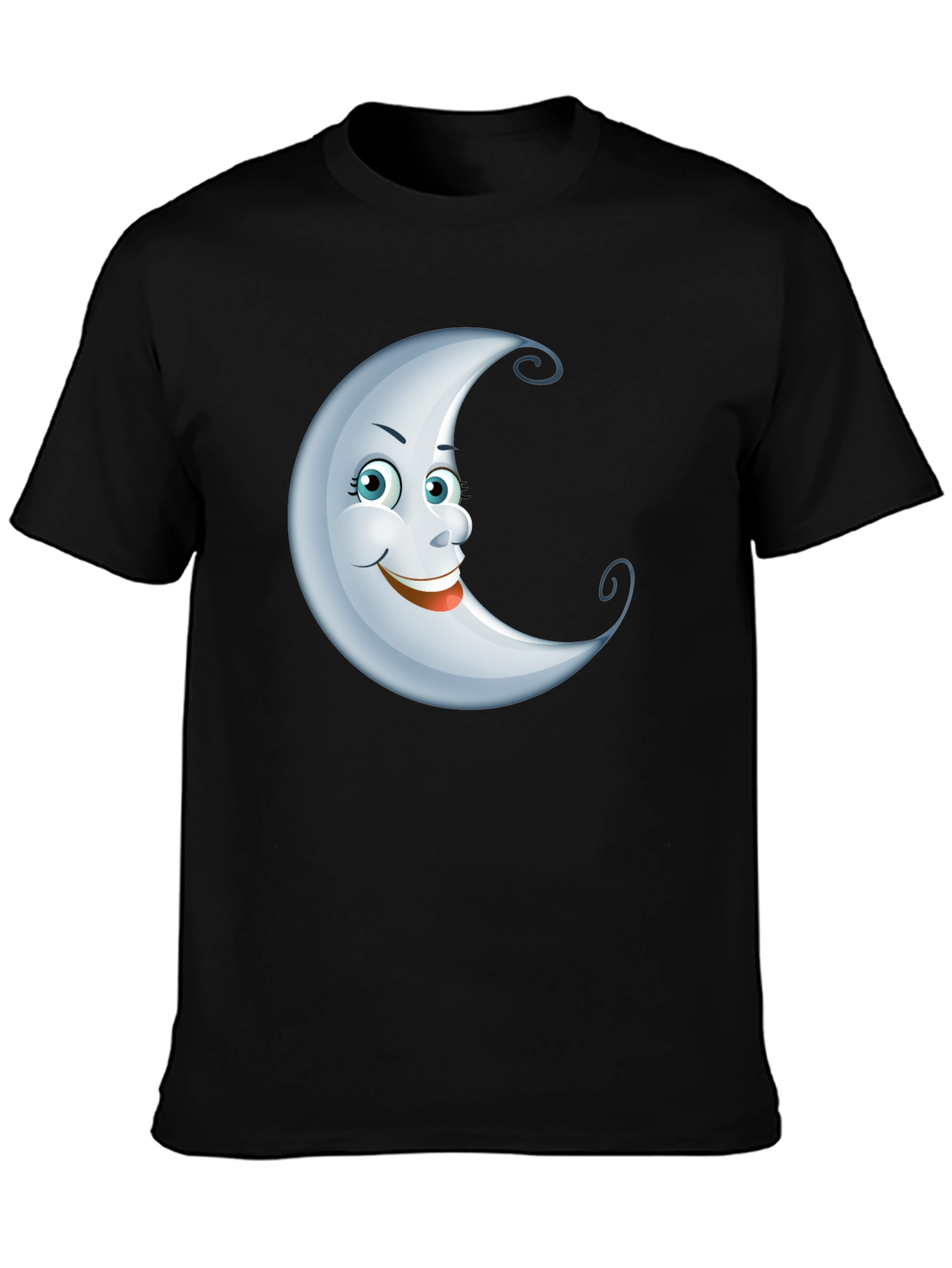 Moon Face Graphic T-Shirt