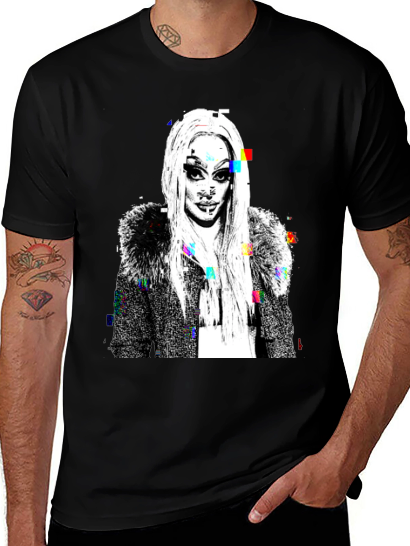 Glitch Art Drag Queen T-Shirt
