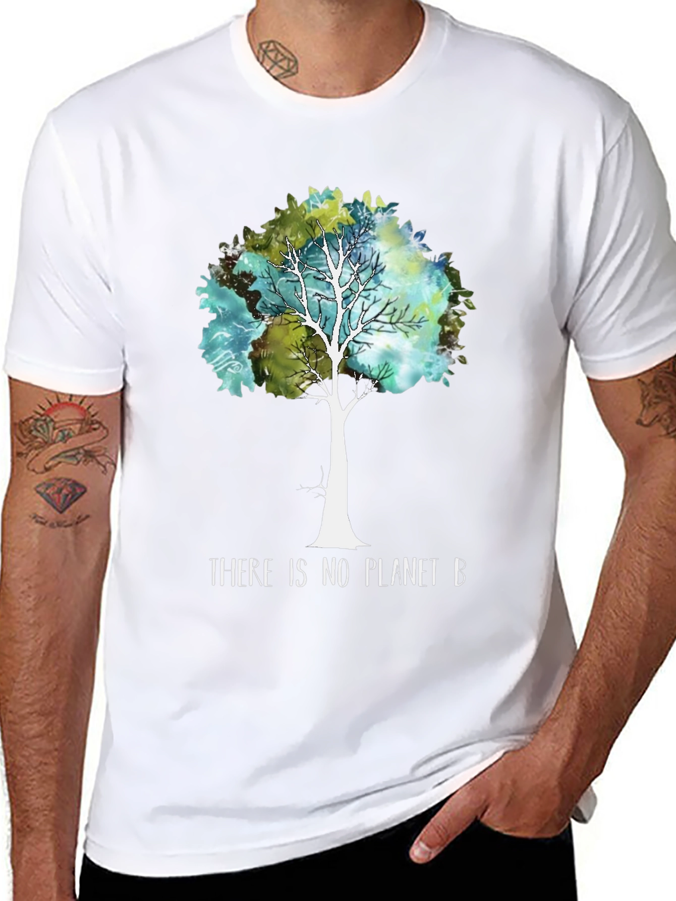Planet B Tree Graphic Tee - Eco-Friendly Design